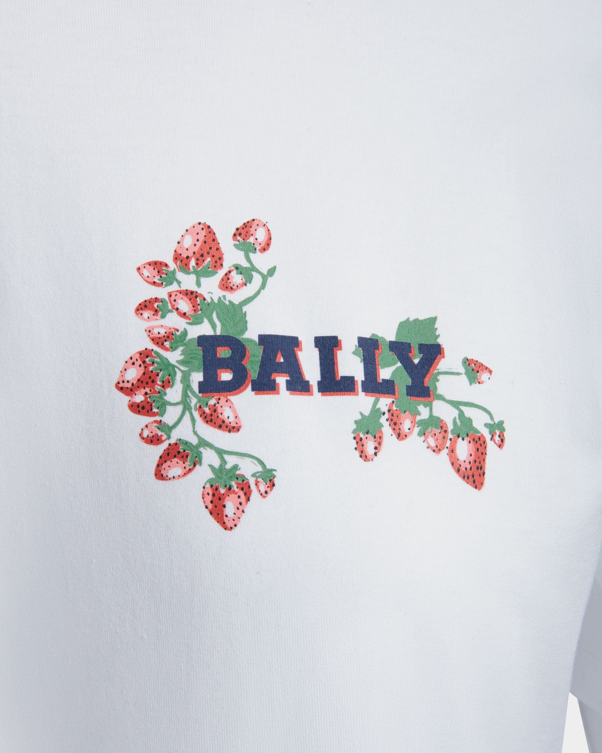 Cutsew T-Shirt In White Cotton - Damen - Bally - 02
