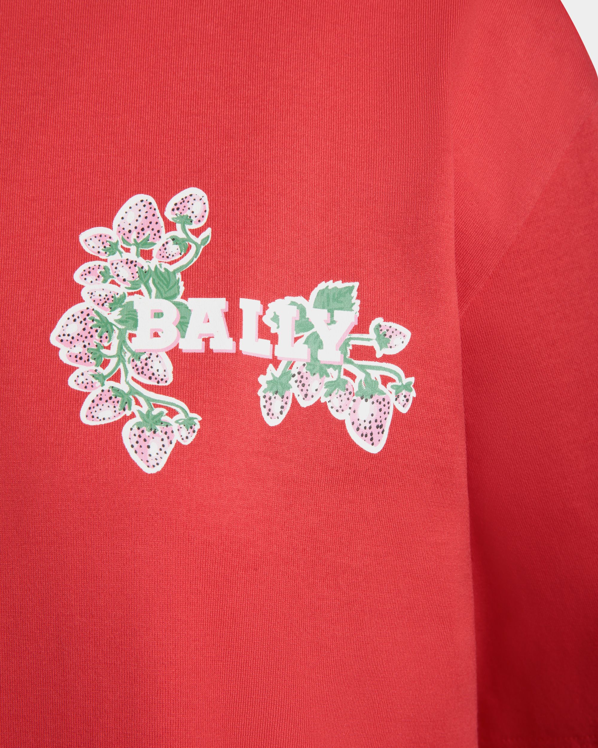 Cutsew T-Shirt In Red Cotton - Damen - Bally - 02