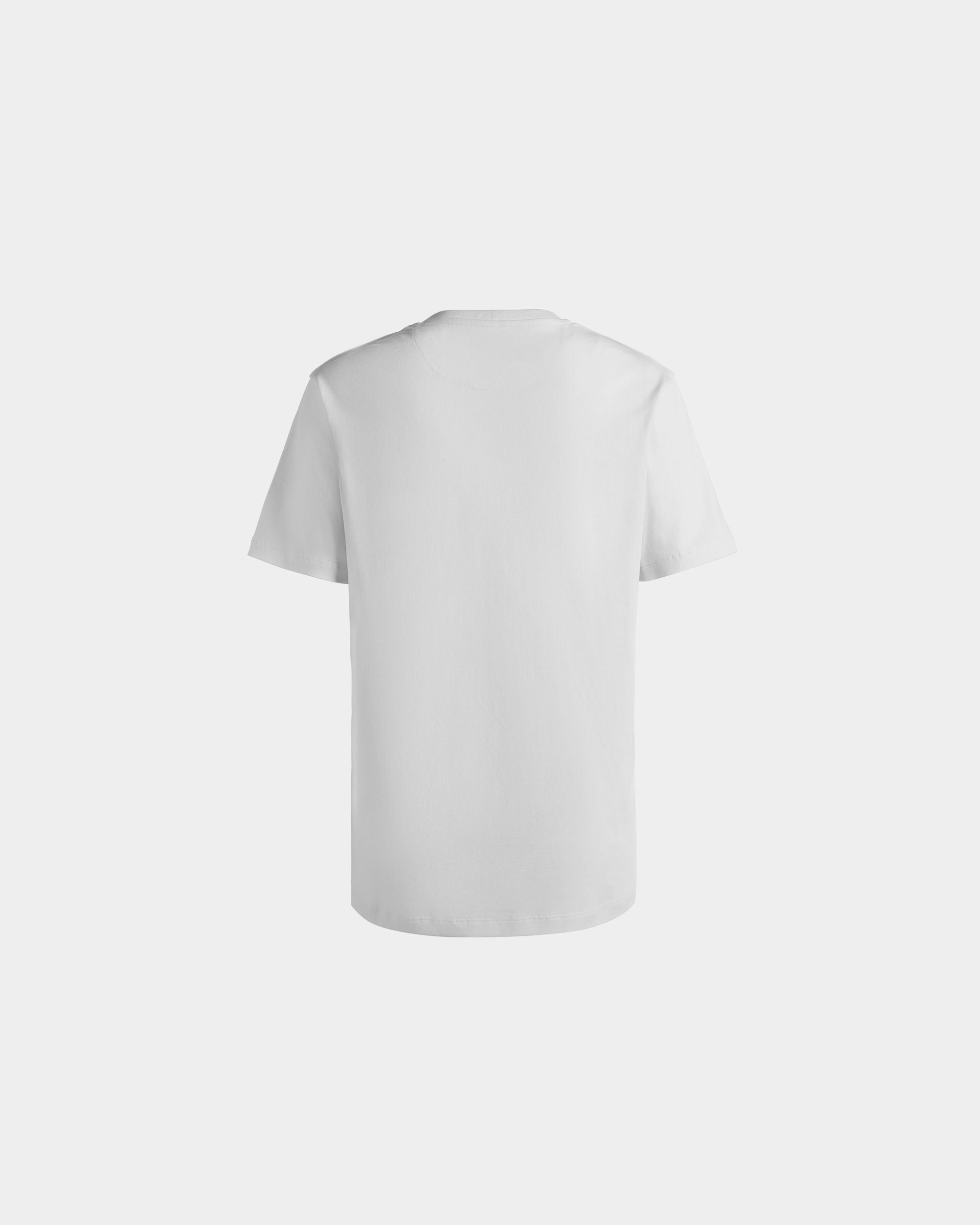 T-Shirt Aus Baumwolle In Weiß Mit Bally Crest Logo - Damen - Bally - 08