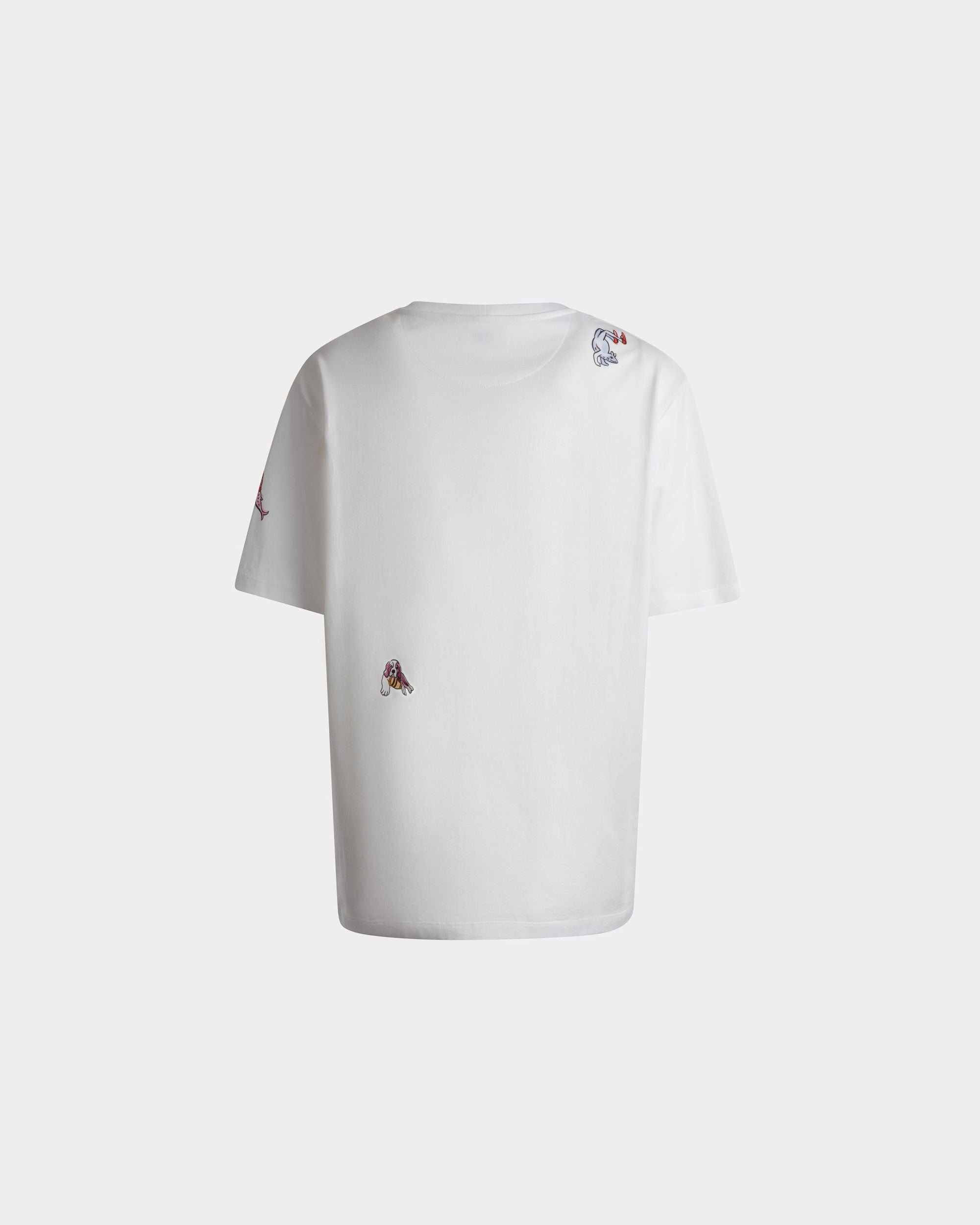 T-Shirt Aus Baumwolle In Weiß - Damen - Bally - 07