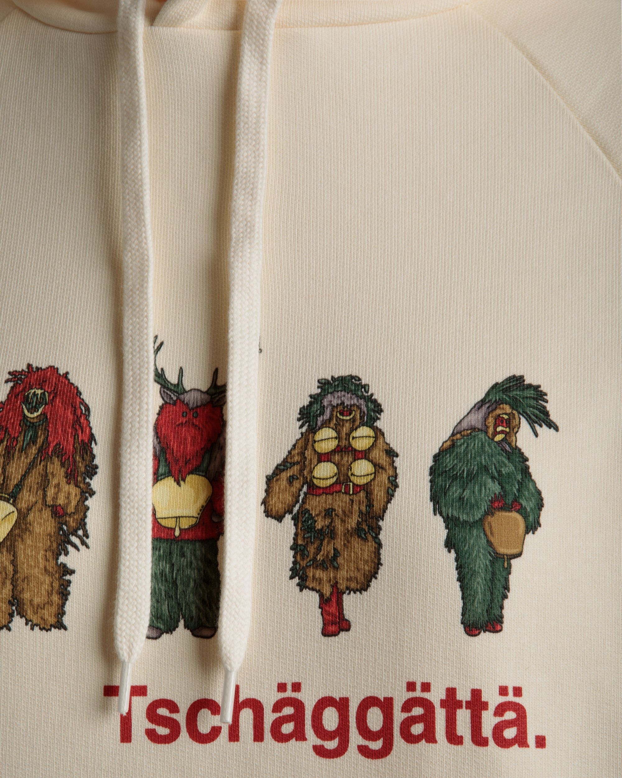 Kapuzenpullover Mit Forest Mask-Print Aus Elfenbeinfarbener Baumwolle - Damen - Bally - 02