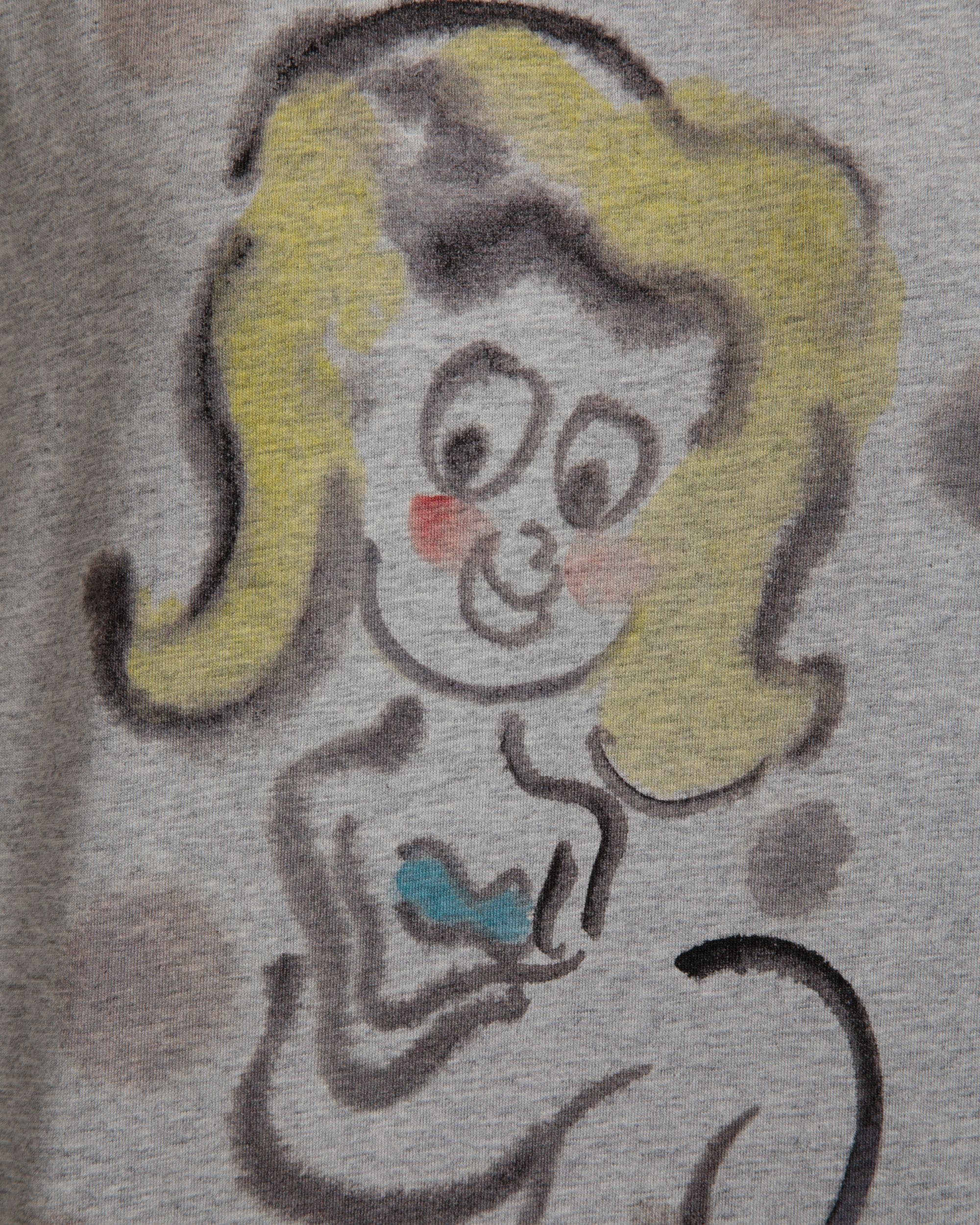 T-Shirt Mit Mermaid-Print Aus Graumelierter Baumwolle - Damen - Bally - 04