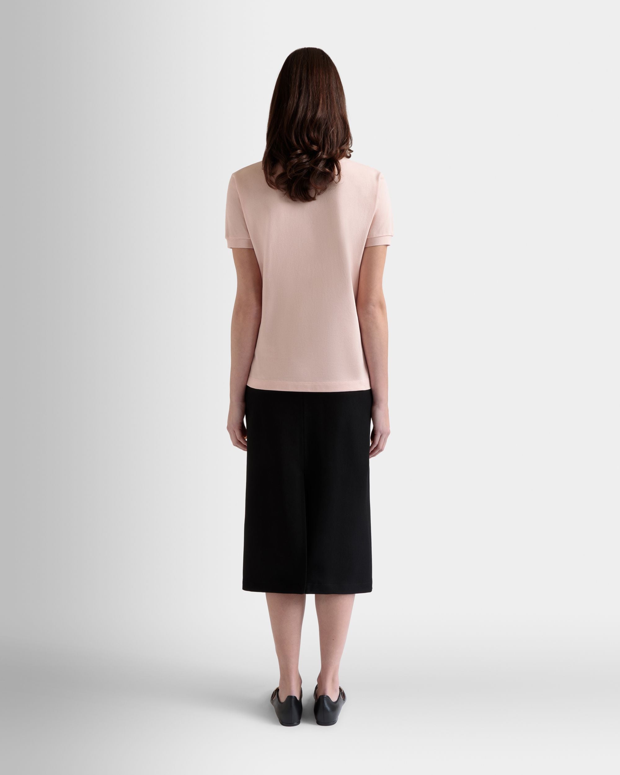Poloshirt Mit Bally Cake-Print Aus Baumwolle In Dusty Petal - Damen - Bally - 06