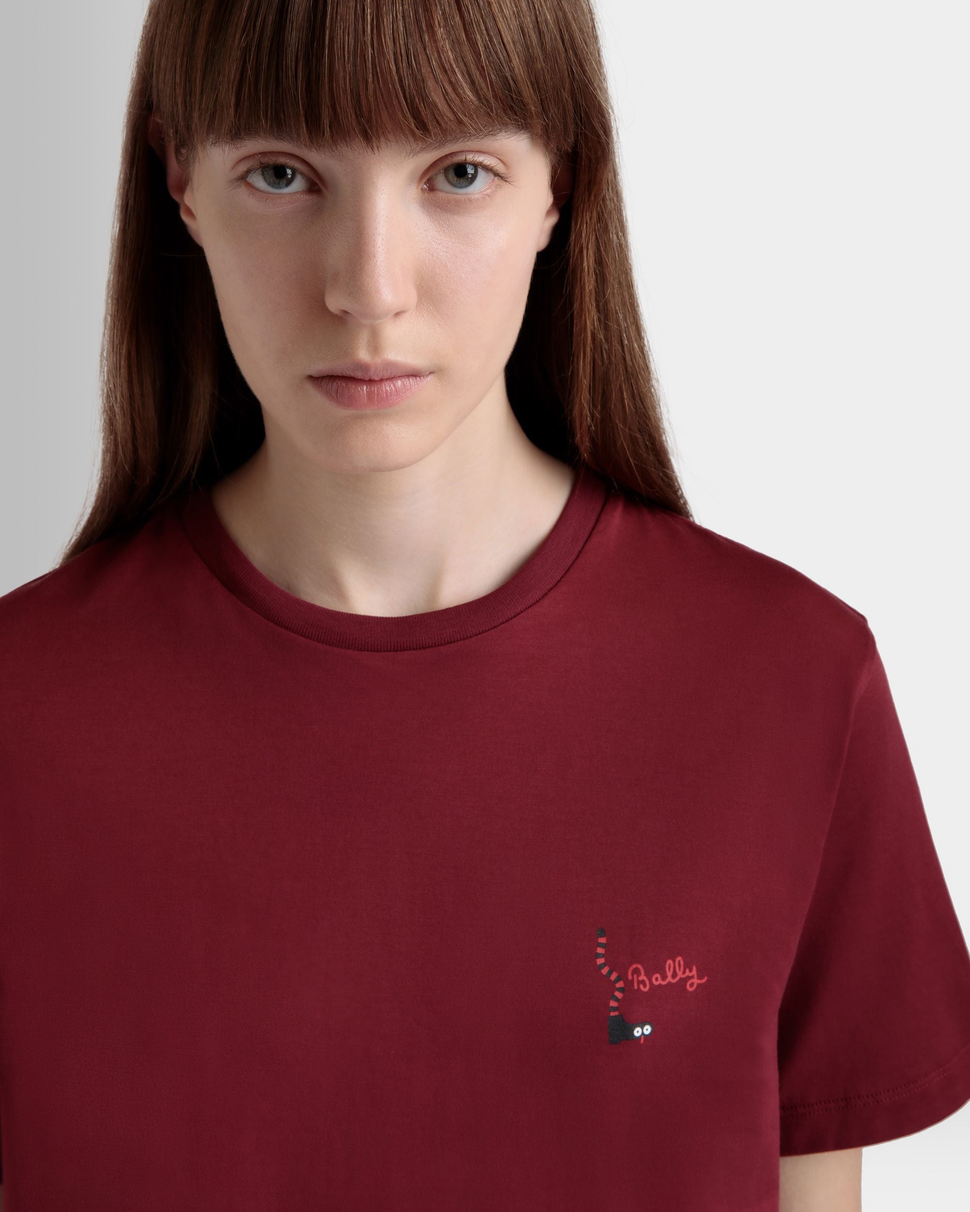 T-Shirt Aus Baumwolle In Sirah - Damen - Bally - 03