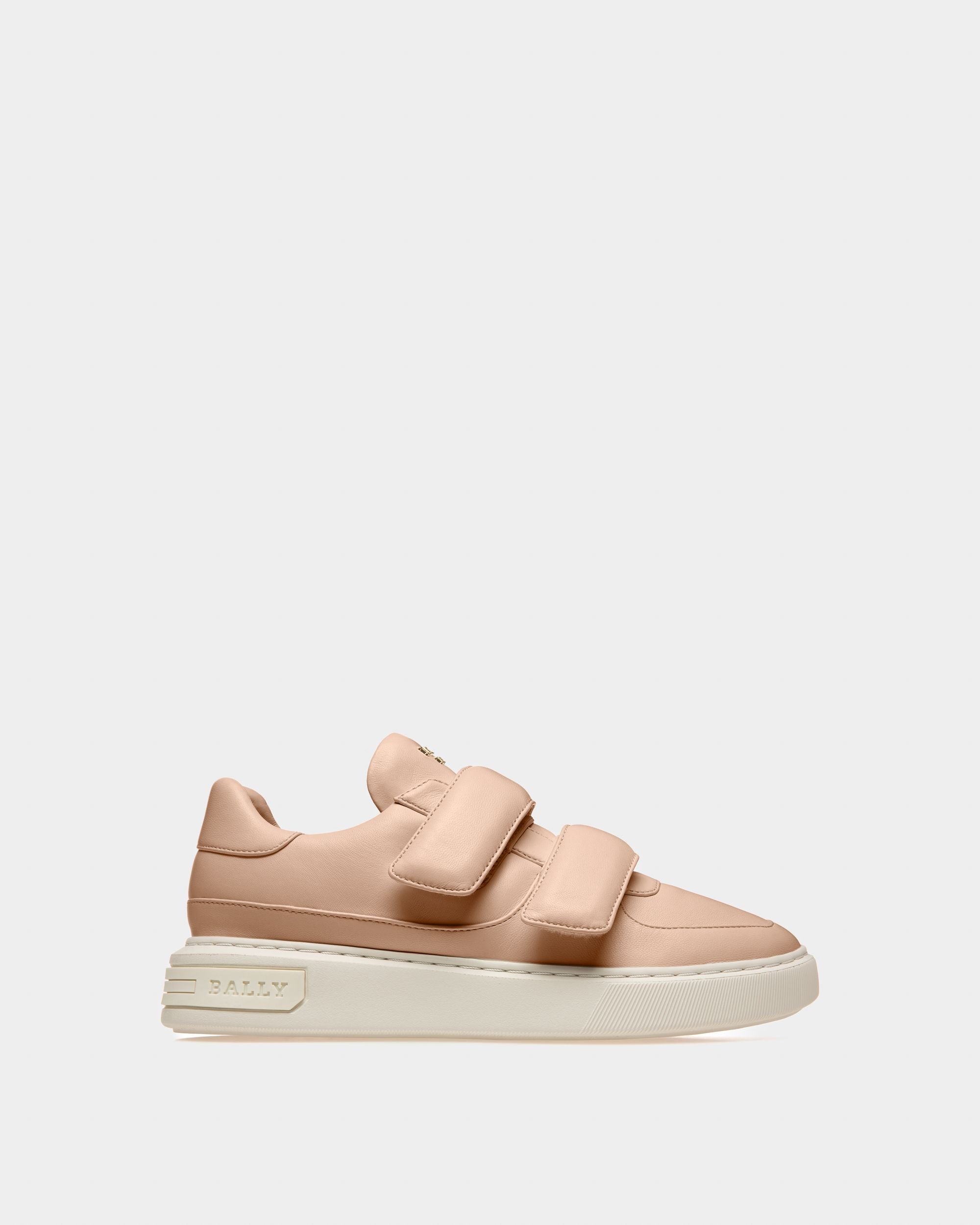 Maylor Sneaker Aus Blassrosafarbenem Leder - Damen - Bally - 01