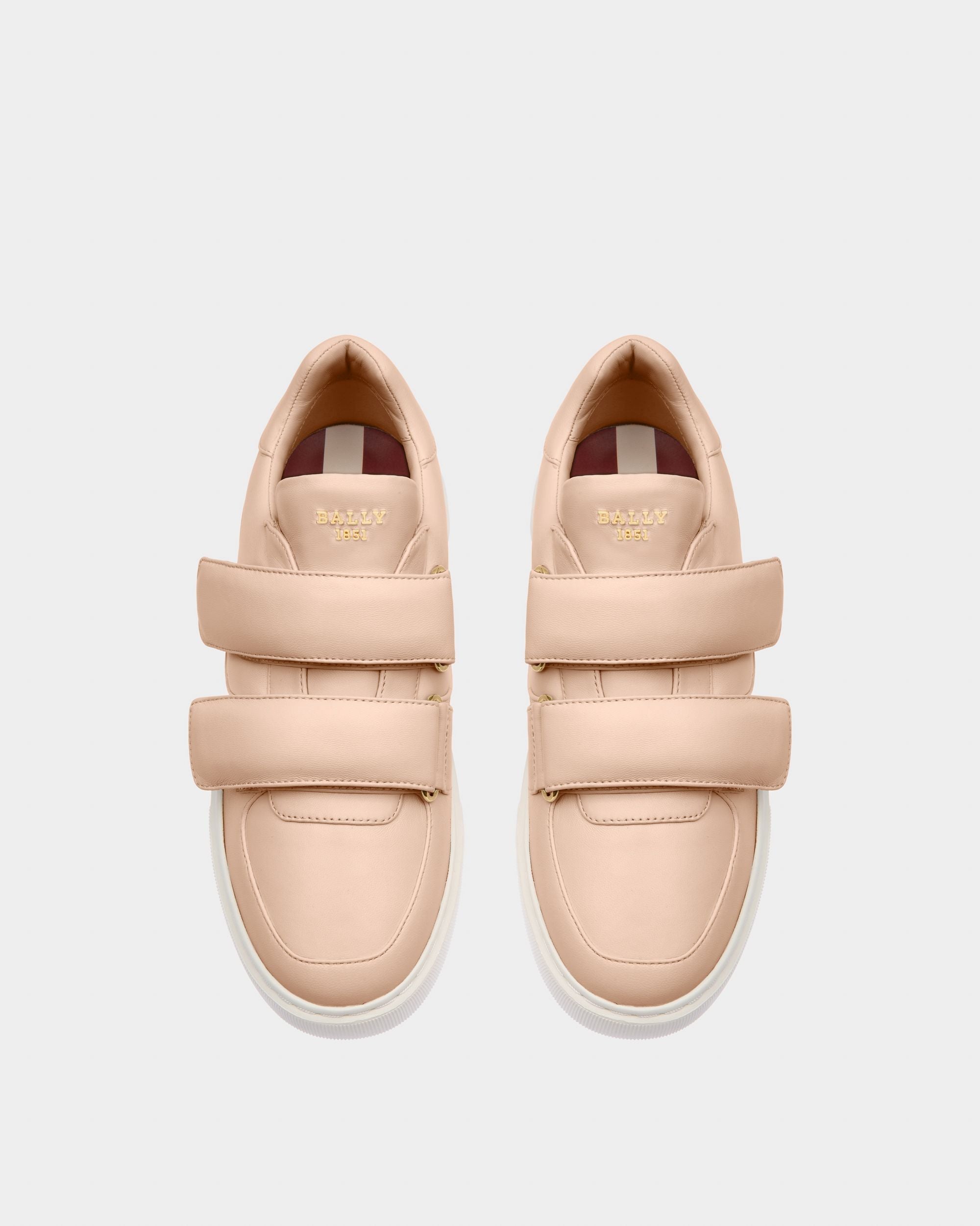 Maylor Sneaker Aus Blassrosafarbenem Leder - Damen - Bally - 02