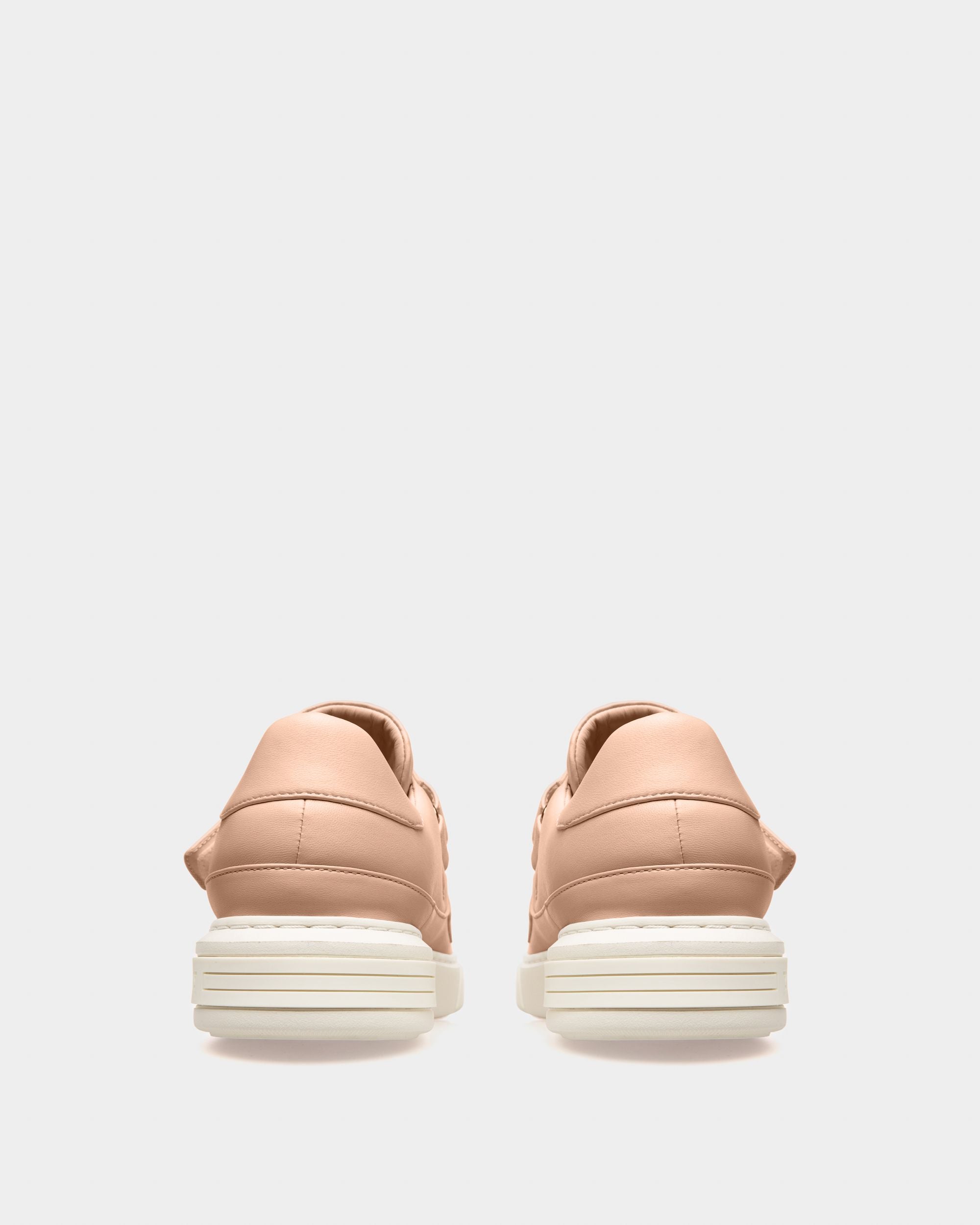 Maylor Sneaker Aus Blassrosafarbenem Leder - Damen - Bally - 04