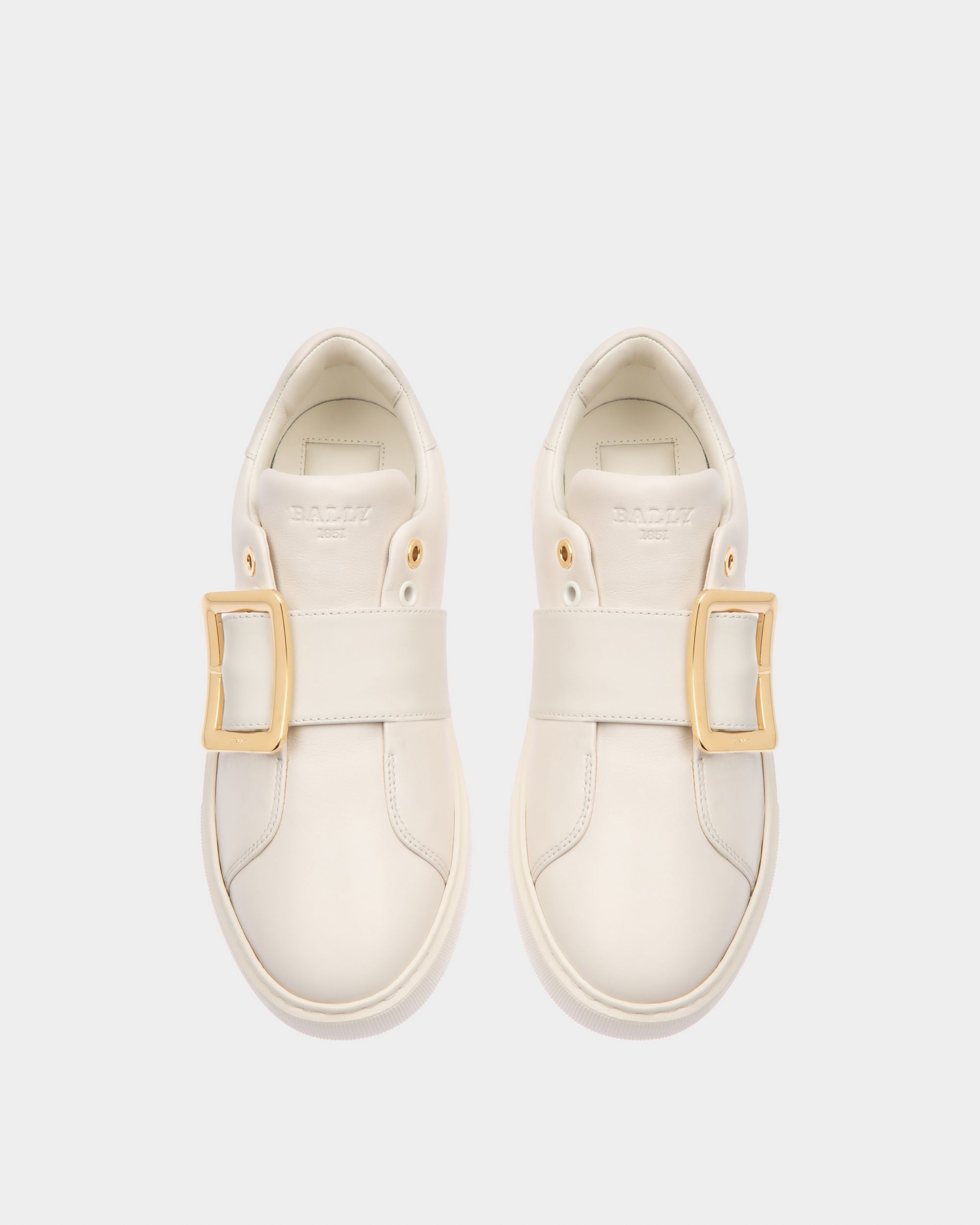 Misty Sneaker Aus Weißem Leder - Damen - Bally - 02