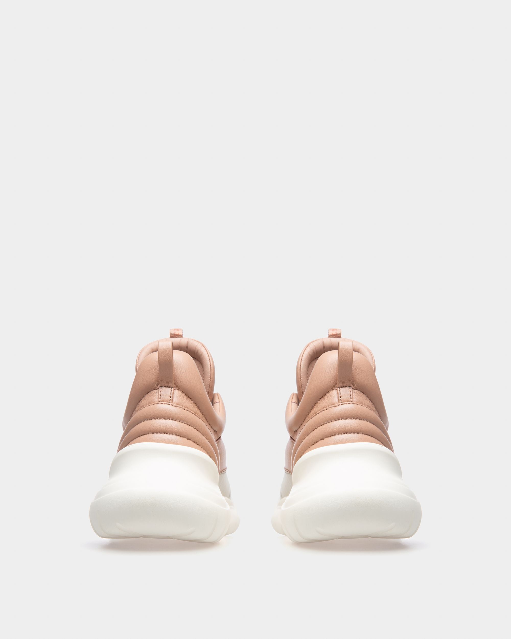 Claires Sneaker Aus Leder In Roségold Und Staubweiß - Damen - Bally - 03