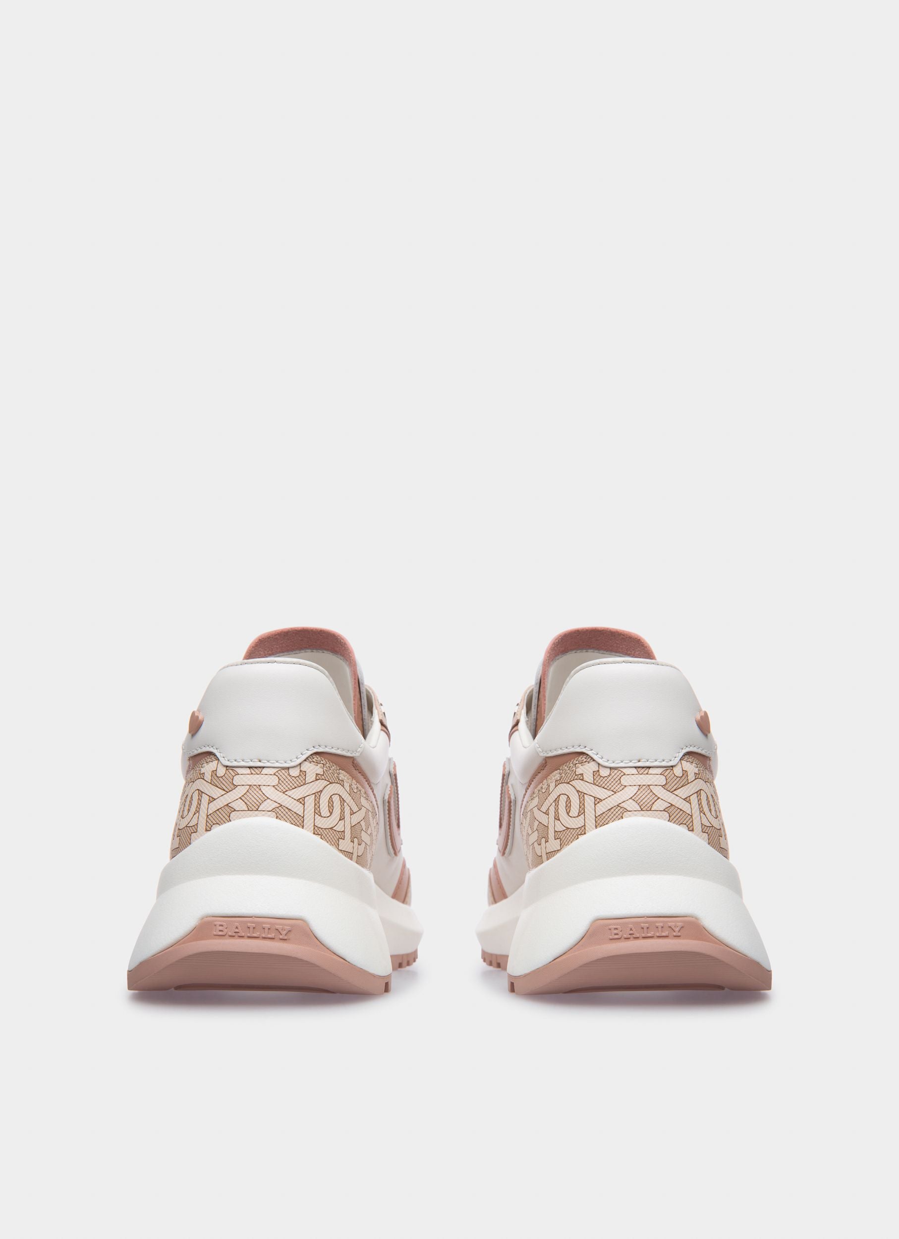 Demmy Sneaker Aus Leder Und Tpu In Pastellrosa Und Weiss - Damen - Bally - 04