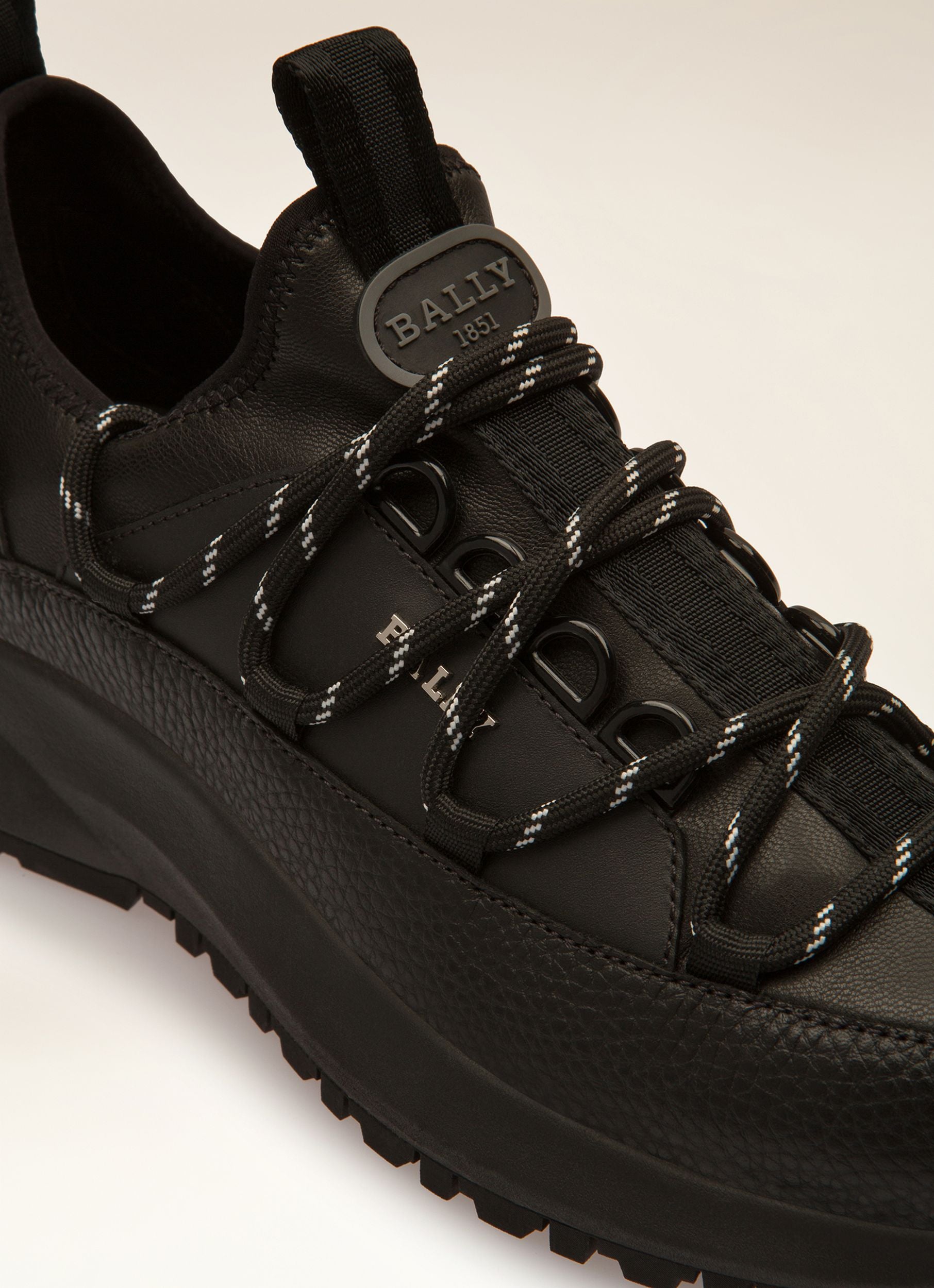 Delys Sneaker Aus Schwarzem Leder - Damen - Bally - 02