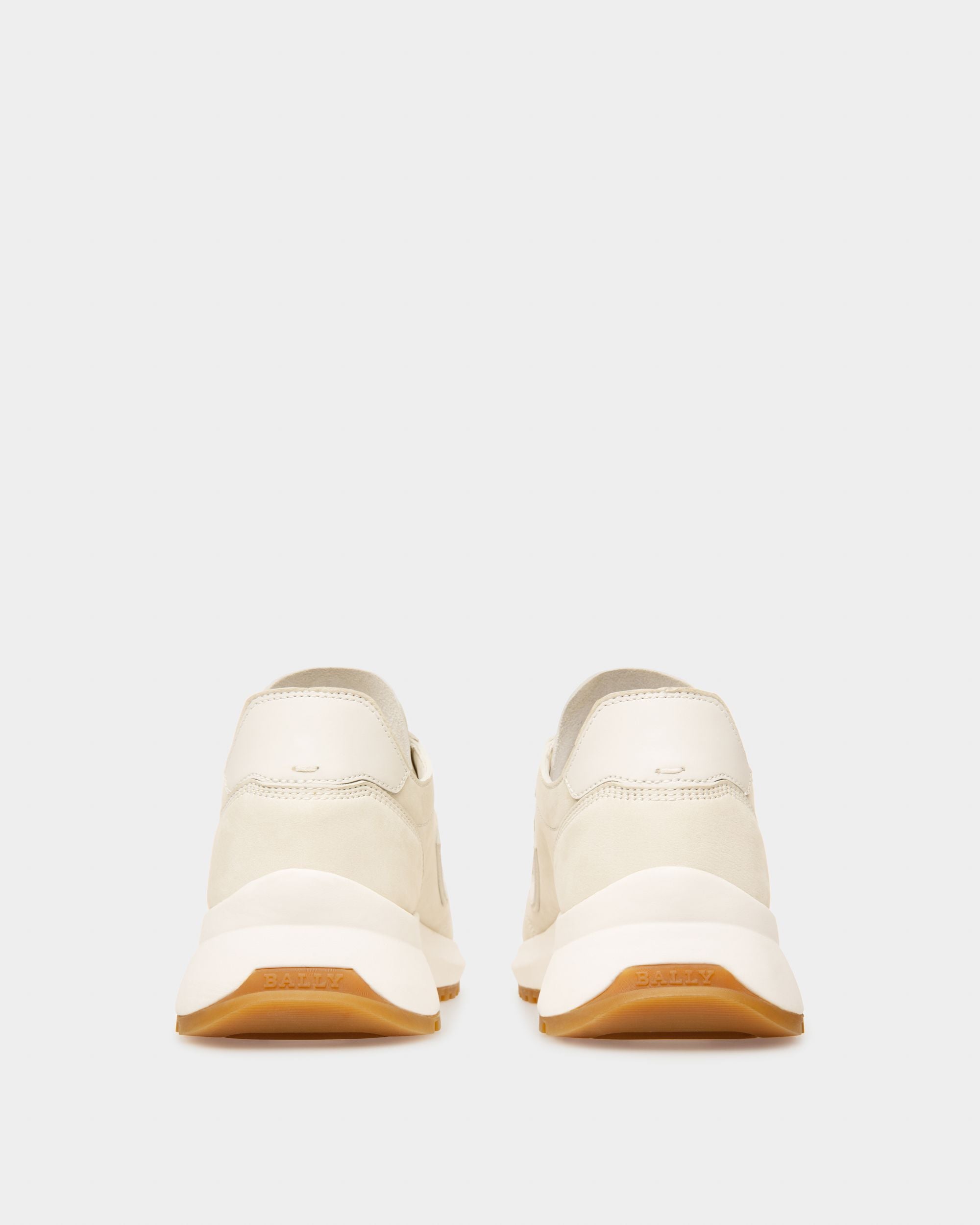 Demyl Sneaker Aus Staubweissem Und Weissem Leder - Damen - Bally - 04