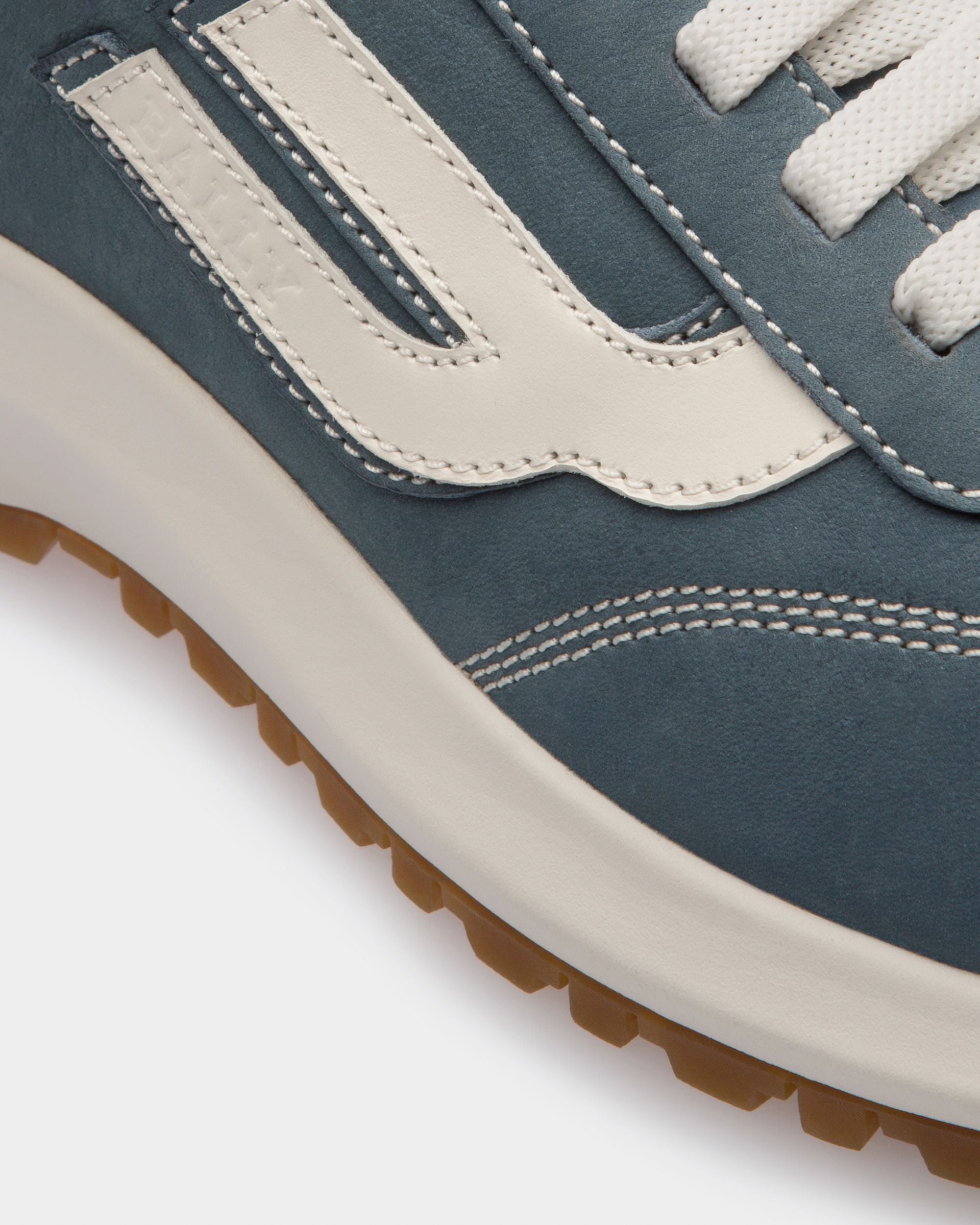 Demyl Sneaker Aus Blauem Und Weissem Leder - Damen - Bally - 06