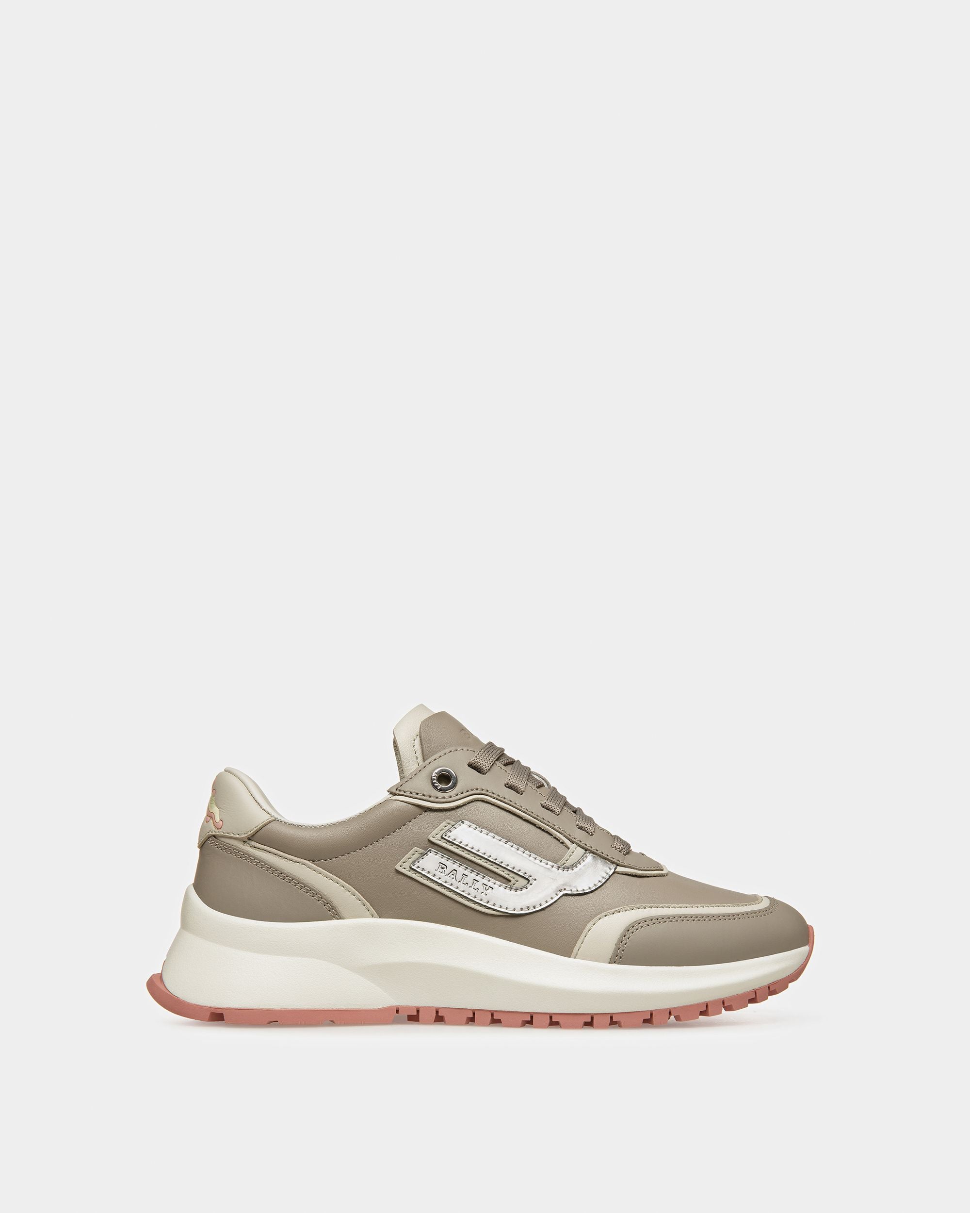 Demmy Leder-Sneaker In Grau Und Staubweiß - Damen - Bally - 01