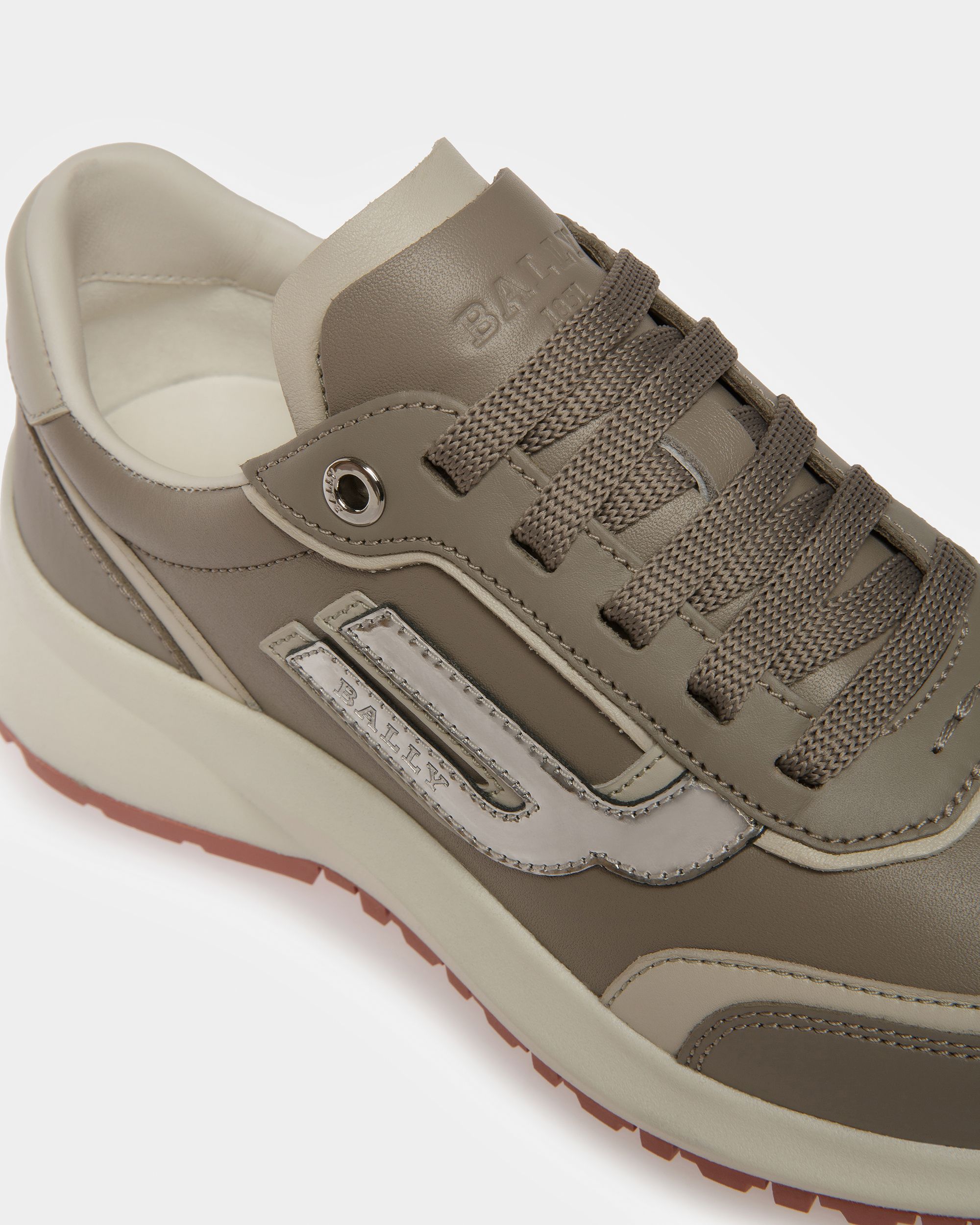 Demmy Leder-Sneaker In Grau Und Staubweiß - Damen - Bally - 06