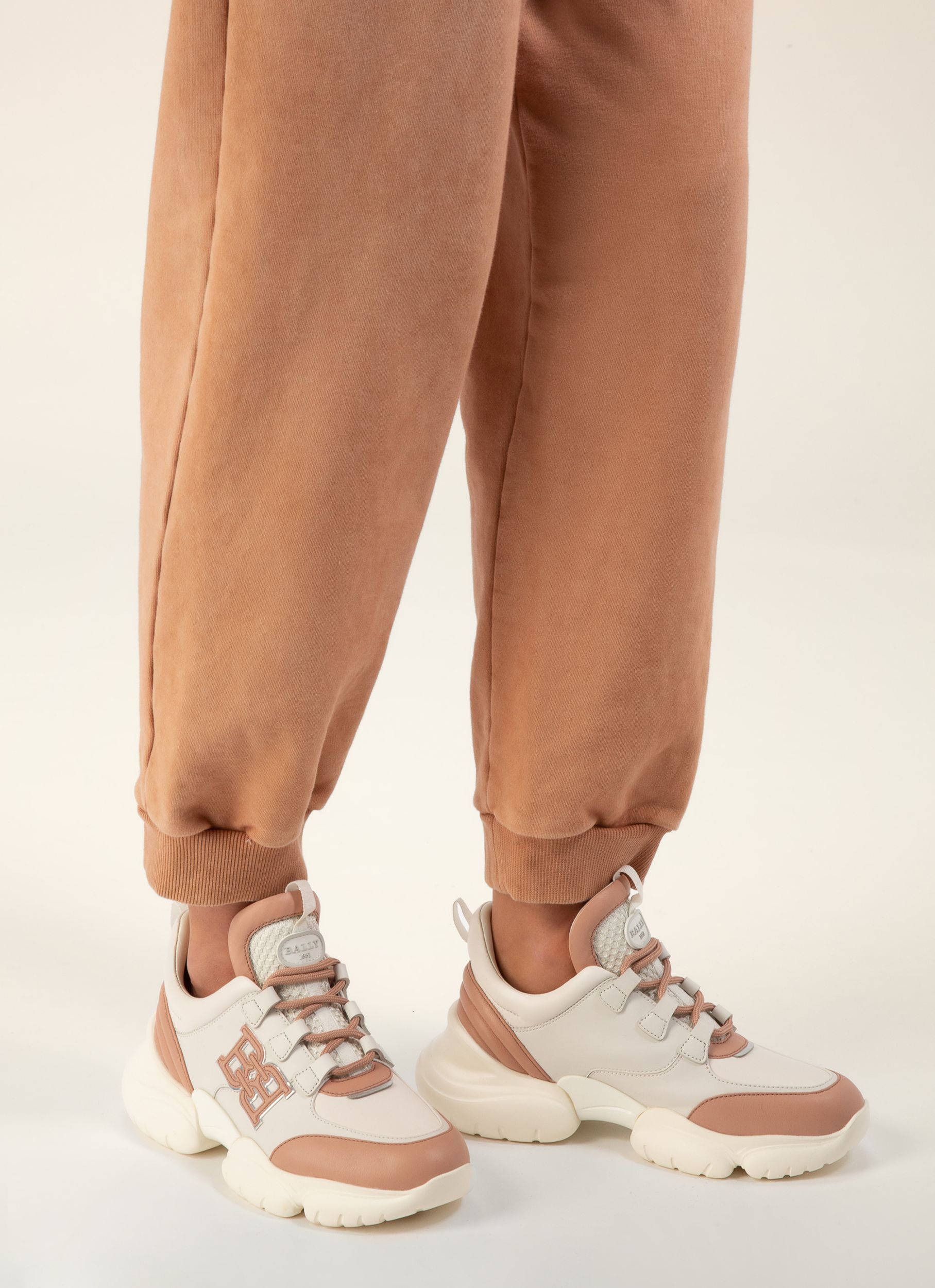 Claires Sneaker Aus Rosafarbenem Und Weissem Leder - Damen - Bally - 07