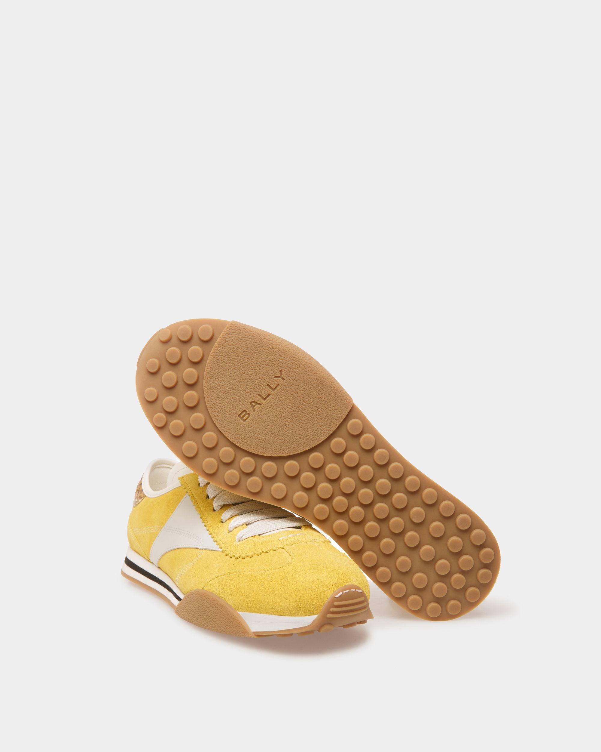 Sussex Sneaker Aus Gelbem Und Weißem Leder - Damen - Bally - 04