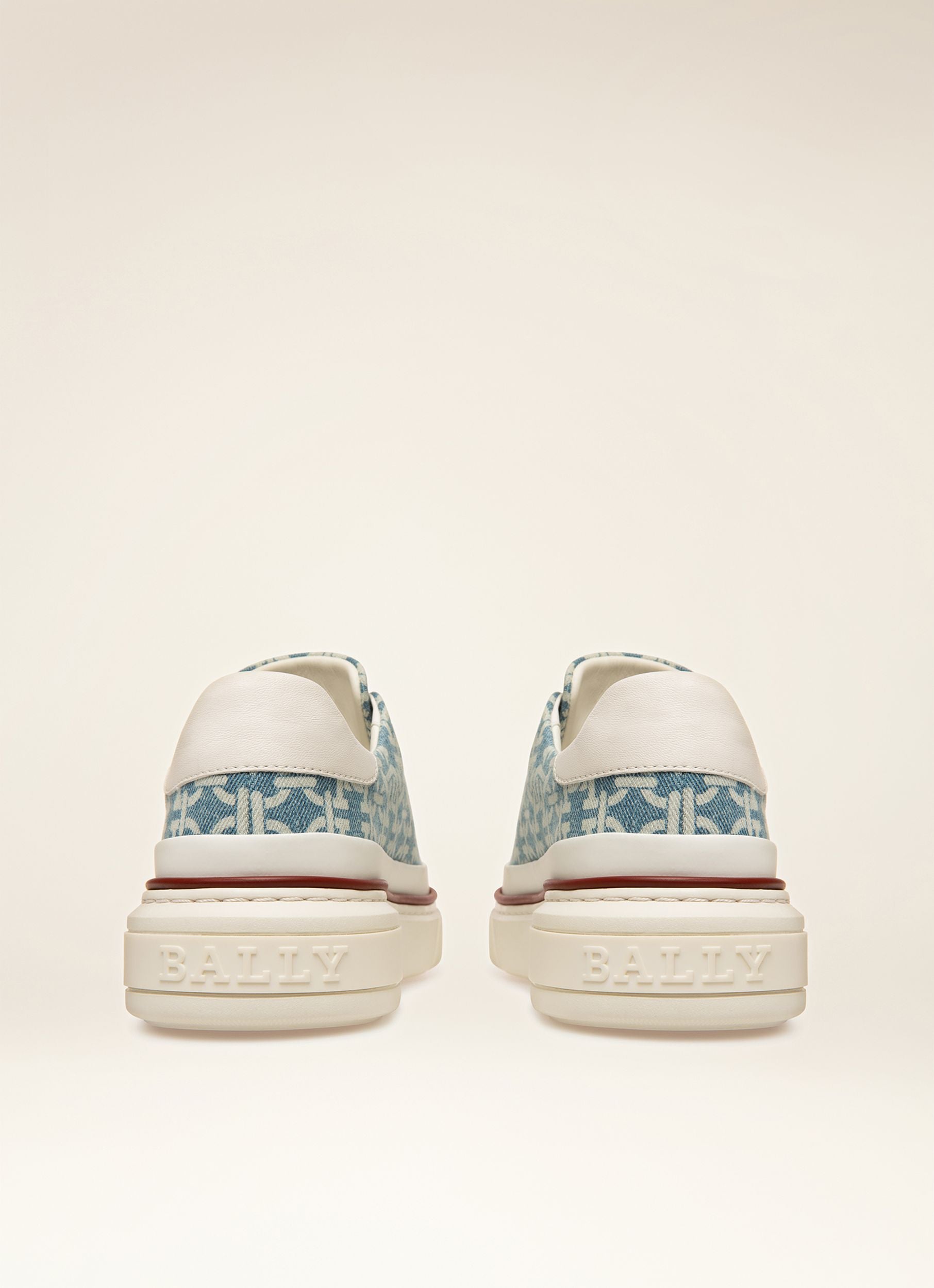 Maily Sneaker Aus Blauem Bio-Baumwolldenim - Damen - Bally - 03