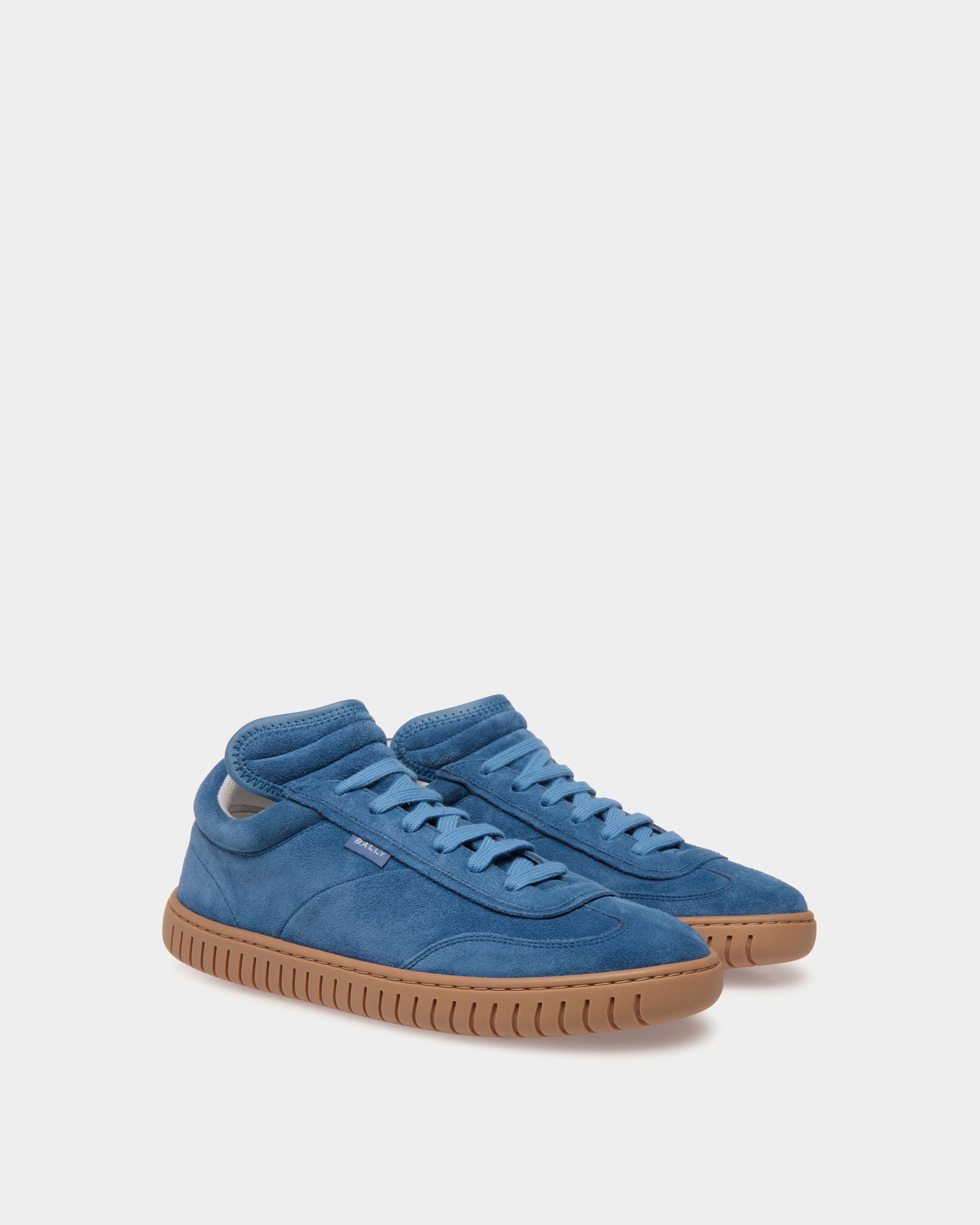 Player Sneaker In Blue Leather - Damen - Bally - 02