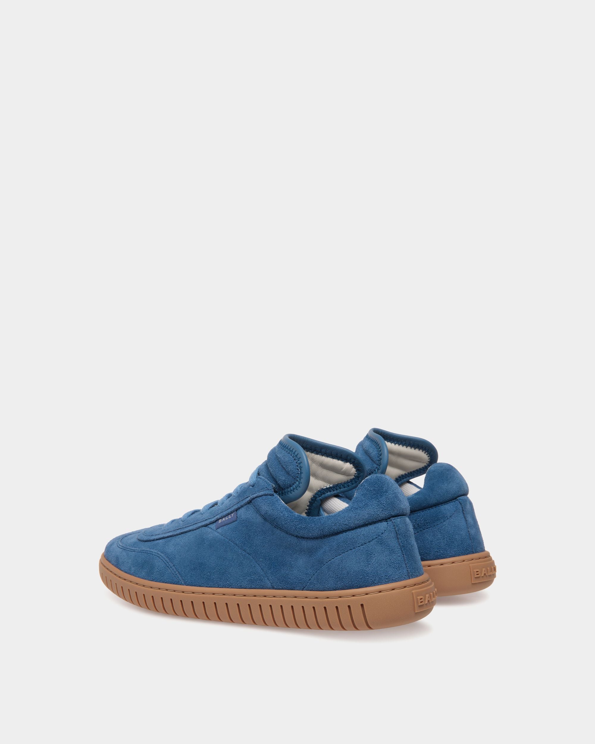 Player Sneaker In Blue Leather - Damen - Bally - 03