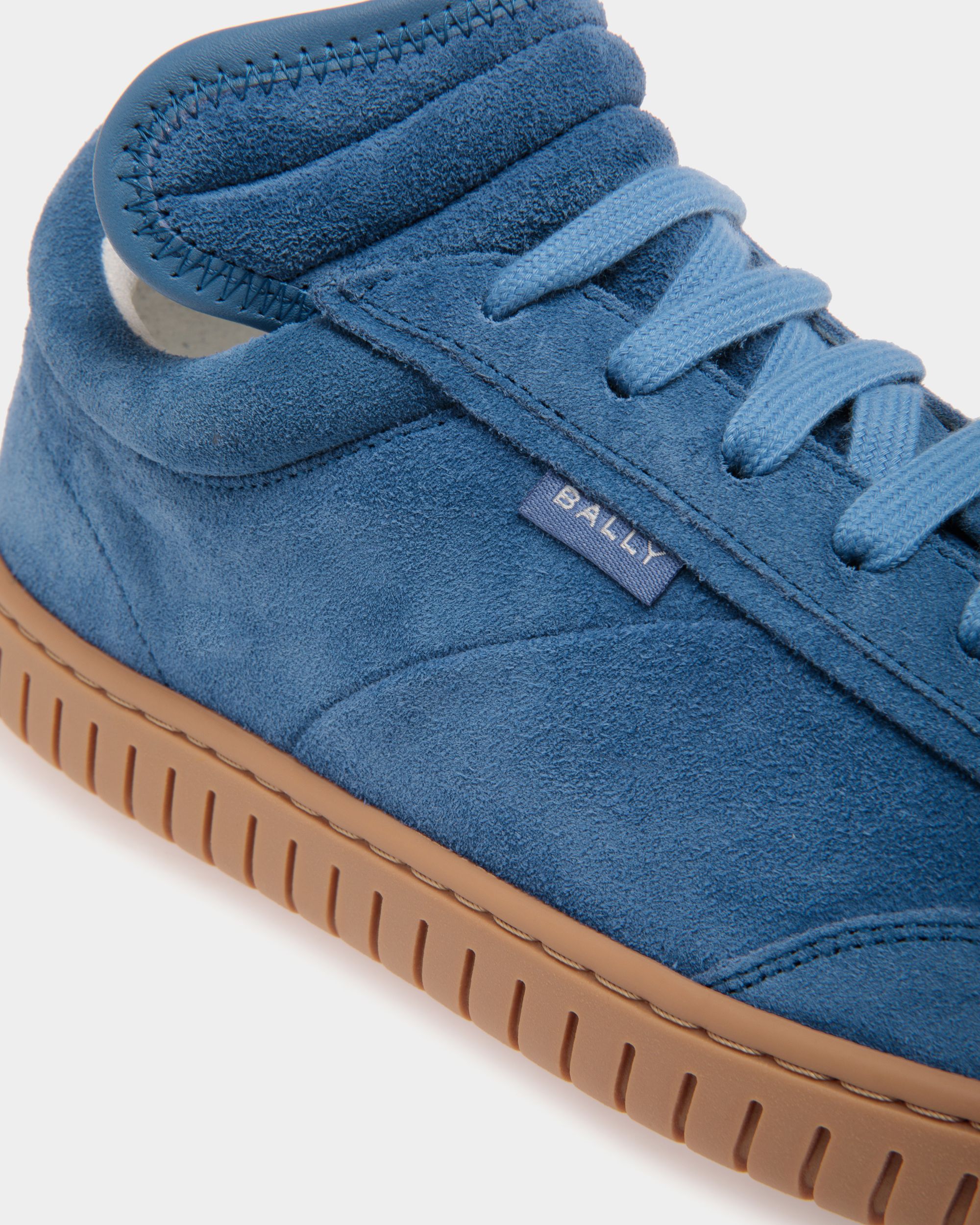 Player Sneaker In Blue Leather - Damen - Bally - 05
