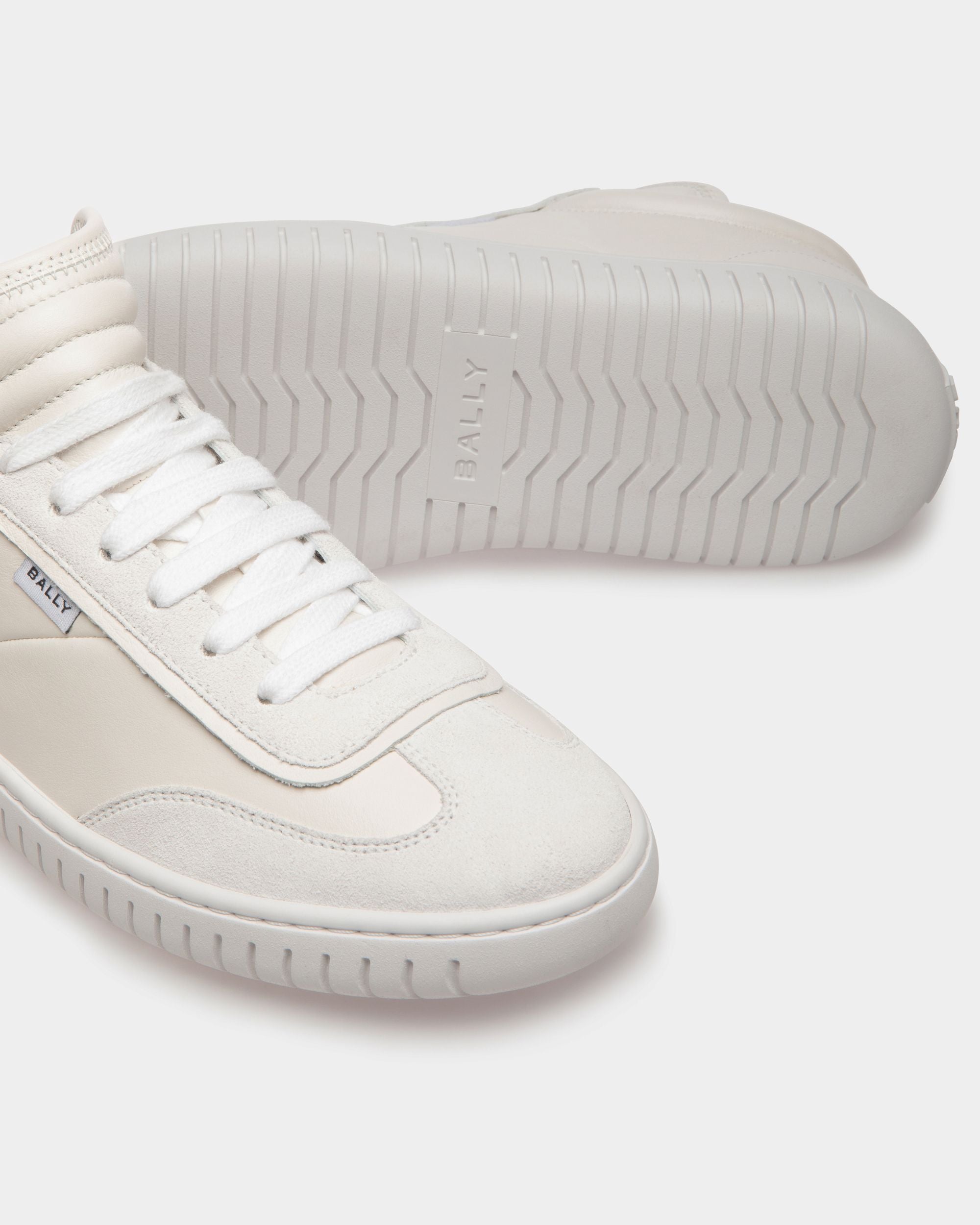 Player Sneaker Aus Weißem Leder - Damen - Bally - 05