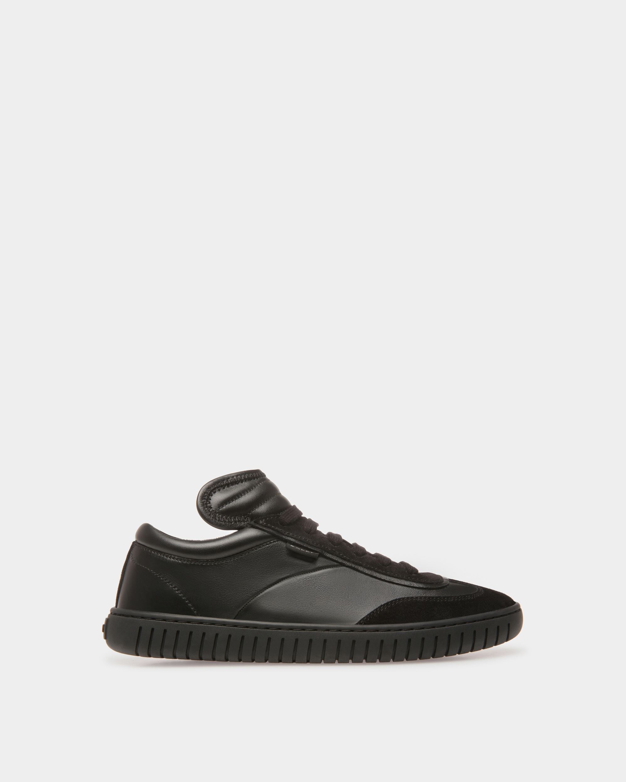 Player Sneaker Aus Leder In Schwarz - Damen - Bally - 01