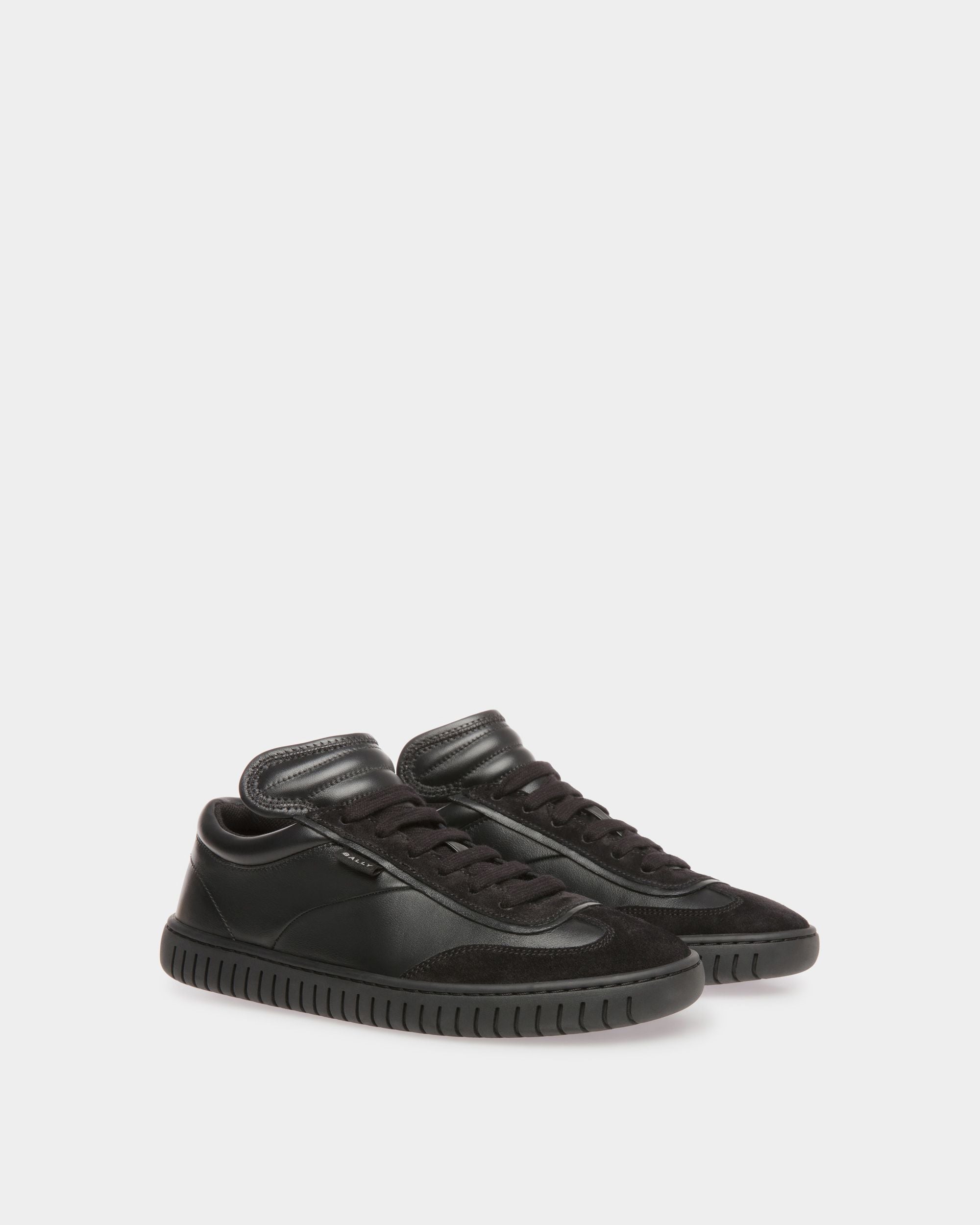 Player Sneaker Aus Leder In Schwarz - Damen - Bally - 02
