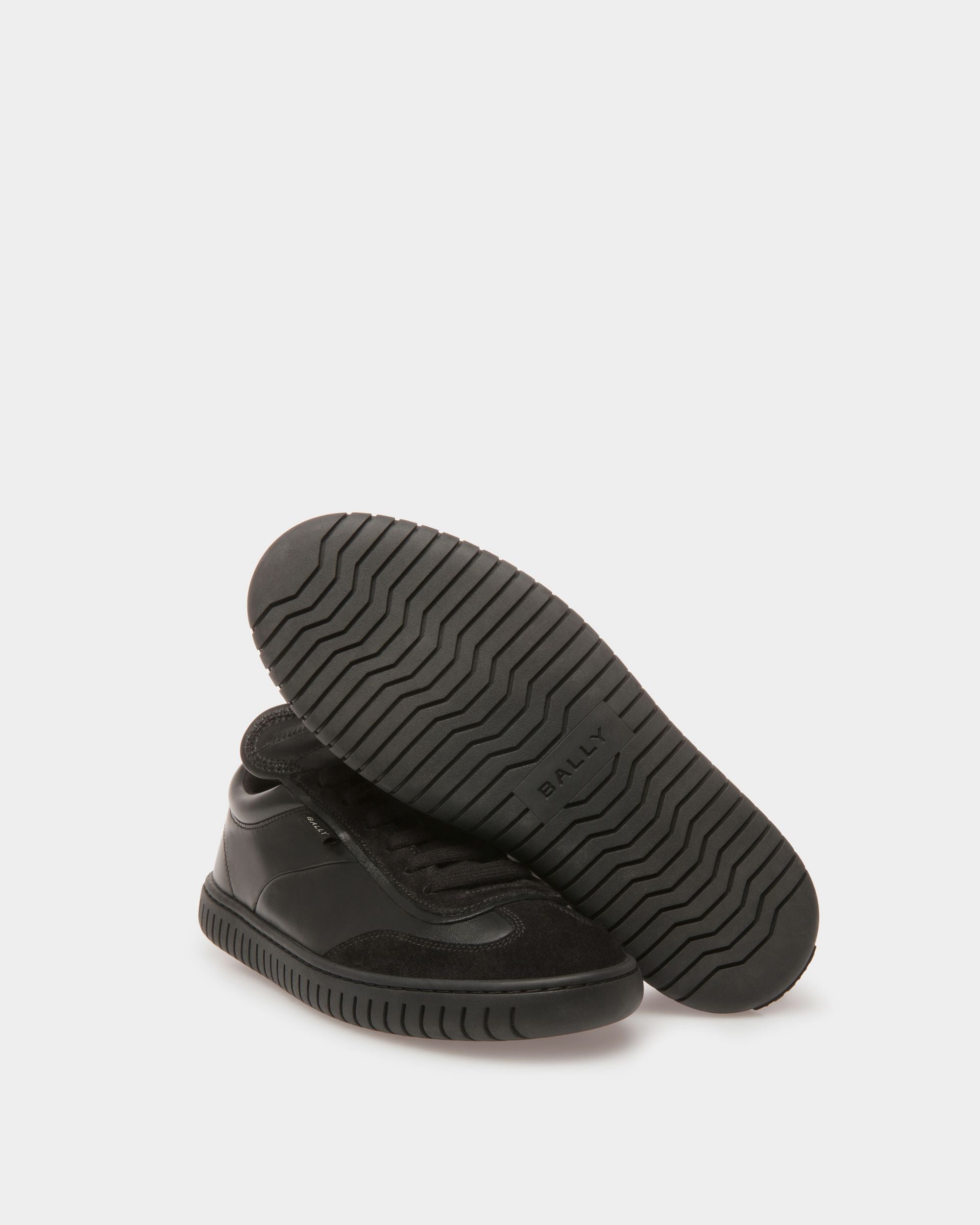 Player Sneaker Aus Leder In Schwarz - Damen - Bally - 04
