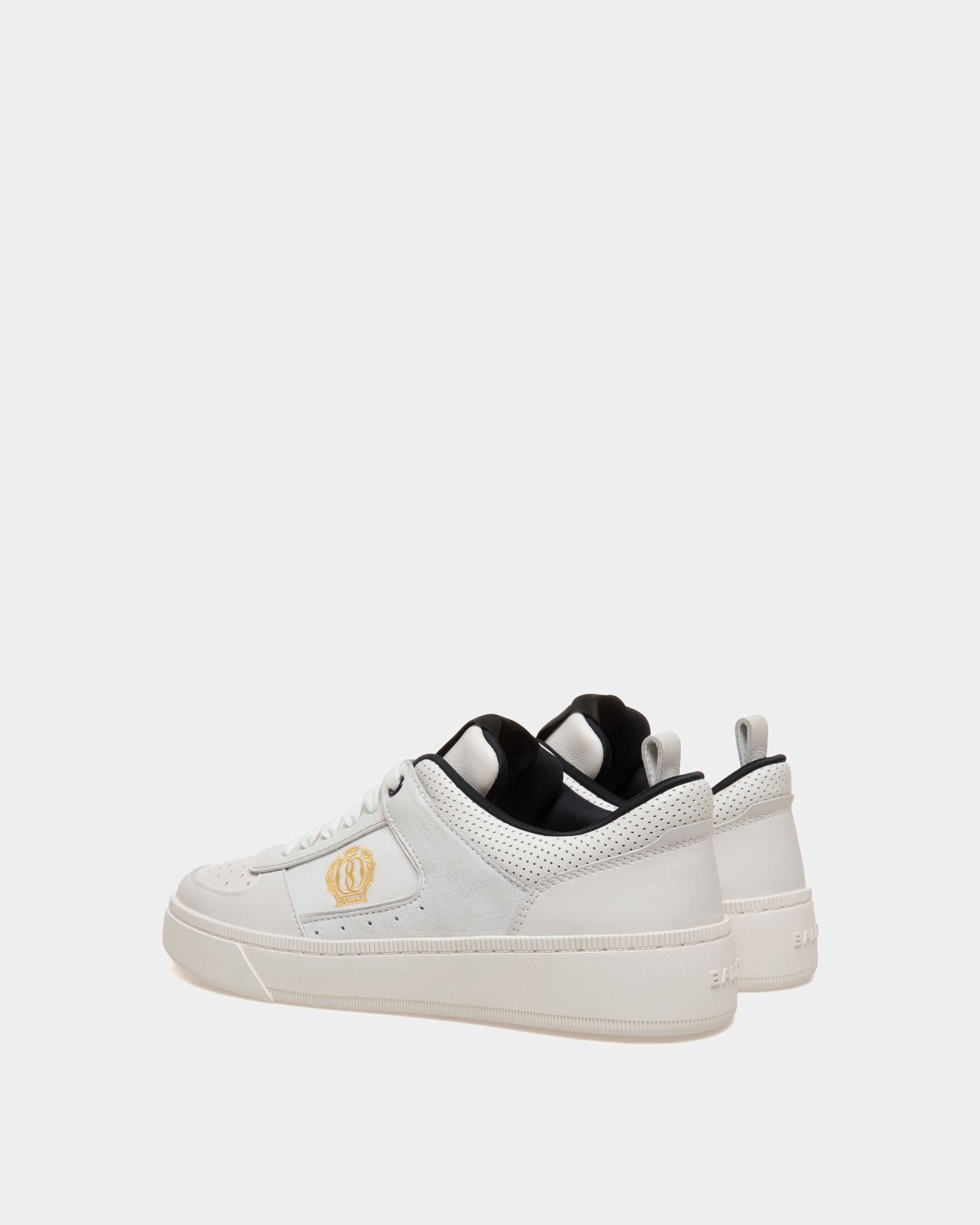 Raise Sneaker Aus Leder In Weiß Und Schwarz - Damen - Bally - 03