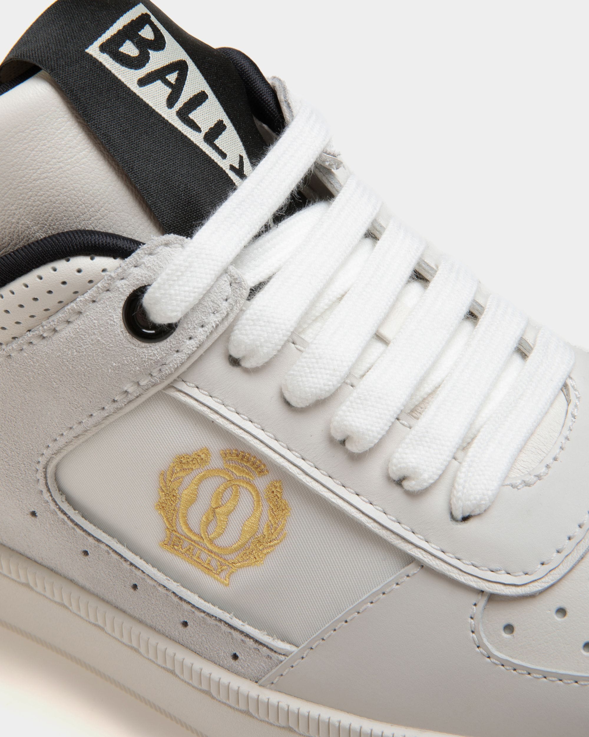 Raise Sneaker Aus Leder In Weiß Und Schwarz - Damen - Bally - 05