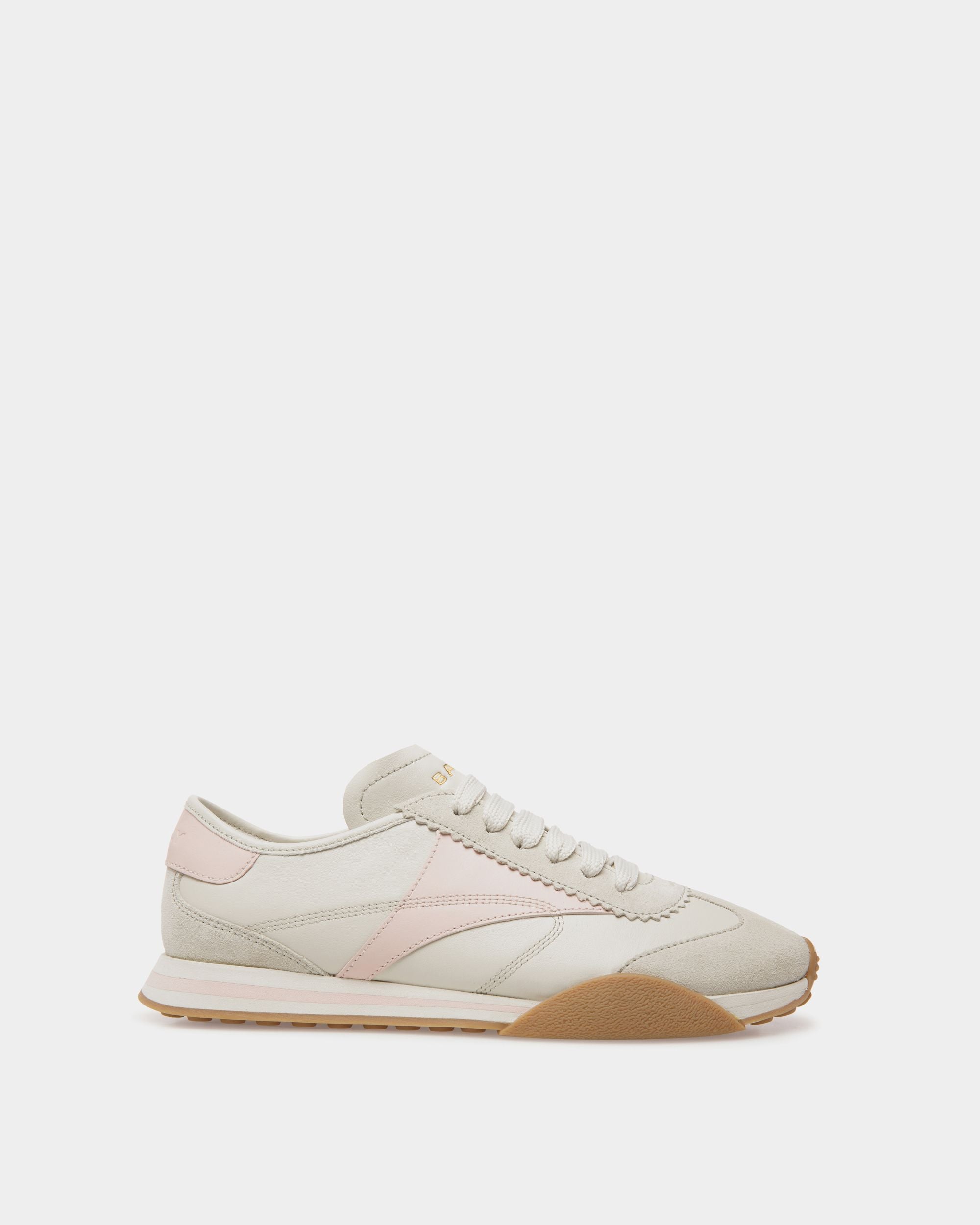 Sussex Sneaker Aus Leder In Dusty White Und Dusty Petal - Damen - Bally - 01