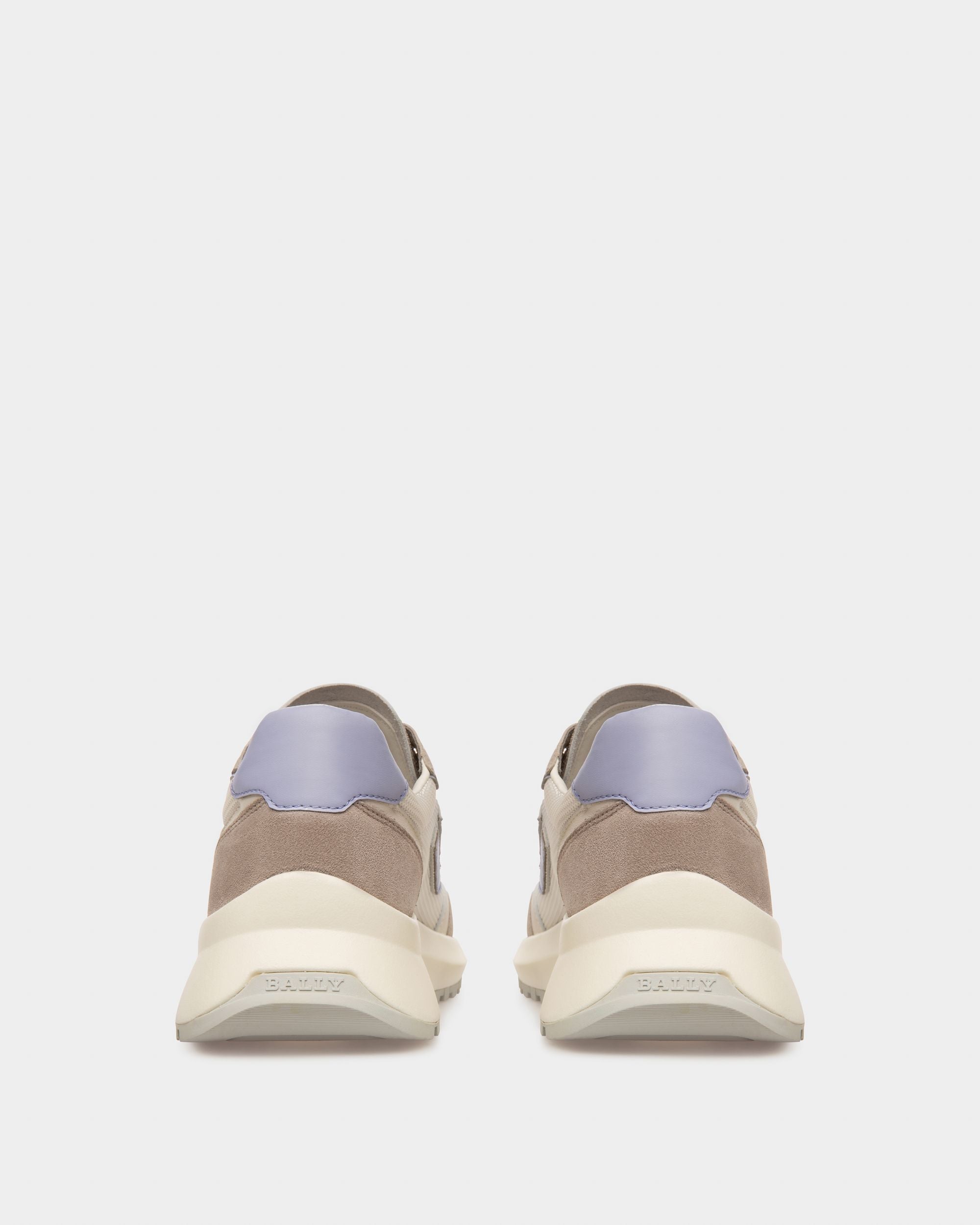 Demmy Sneaker Aus Weissem Und Grauem Netzstoff Und Leder - Damen - Bally - 04