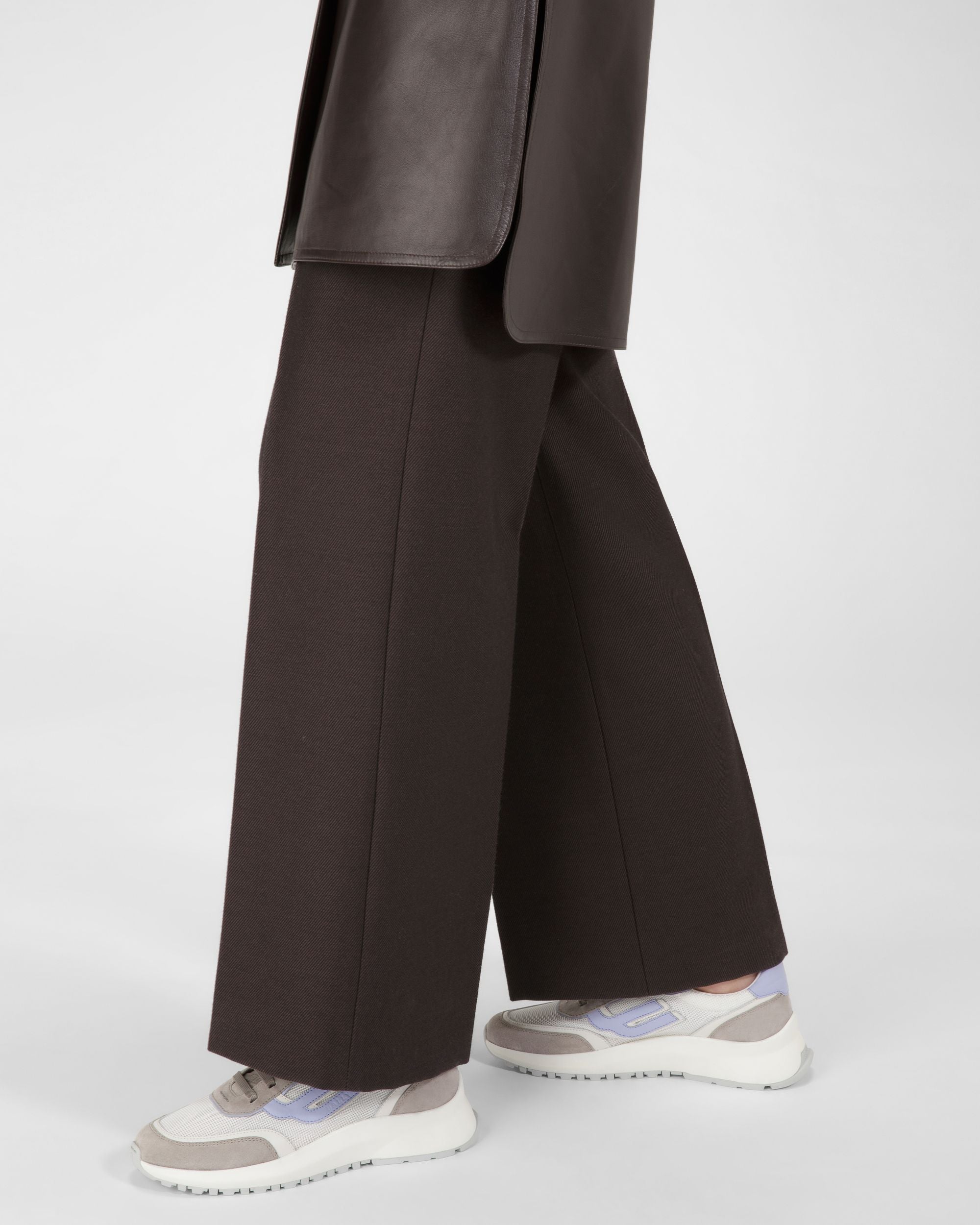 Demmy Sneaker Aus Weissem Und Grauem Netzstoff Und Leder - Damen - Bally - 05