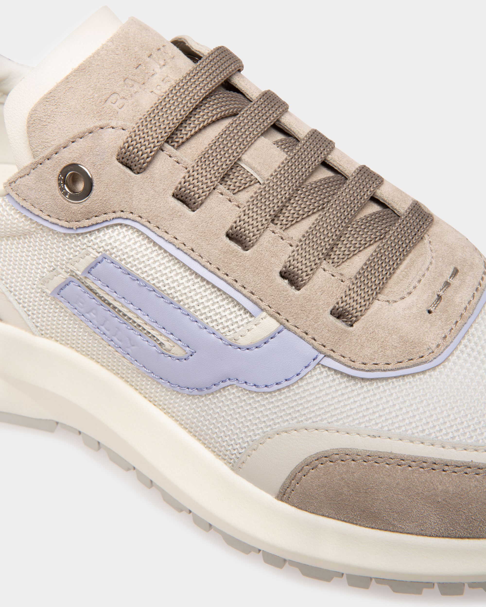 Demmy Sneaker Aus Weissem Und Grauem Netzstoff Und Leder - Damen - Bally - 07
