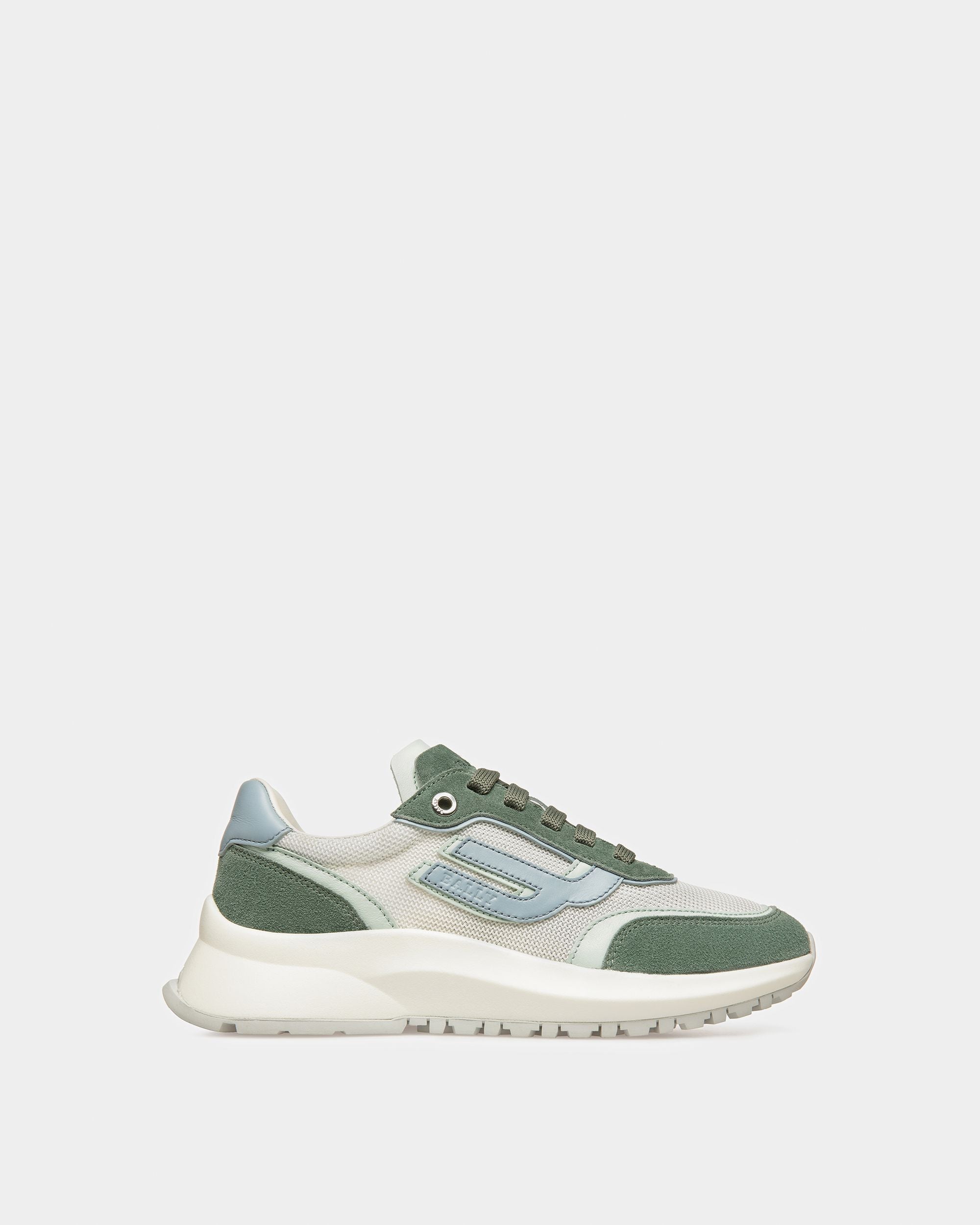 Demmy Sneakers Aus Leder Und Textil In Salbeigrün - Damen - Bally - 01