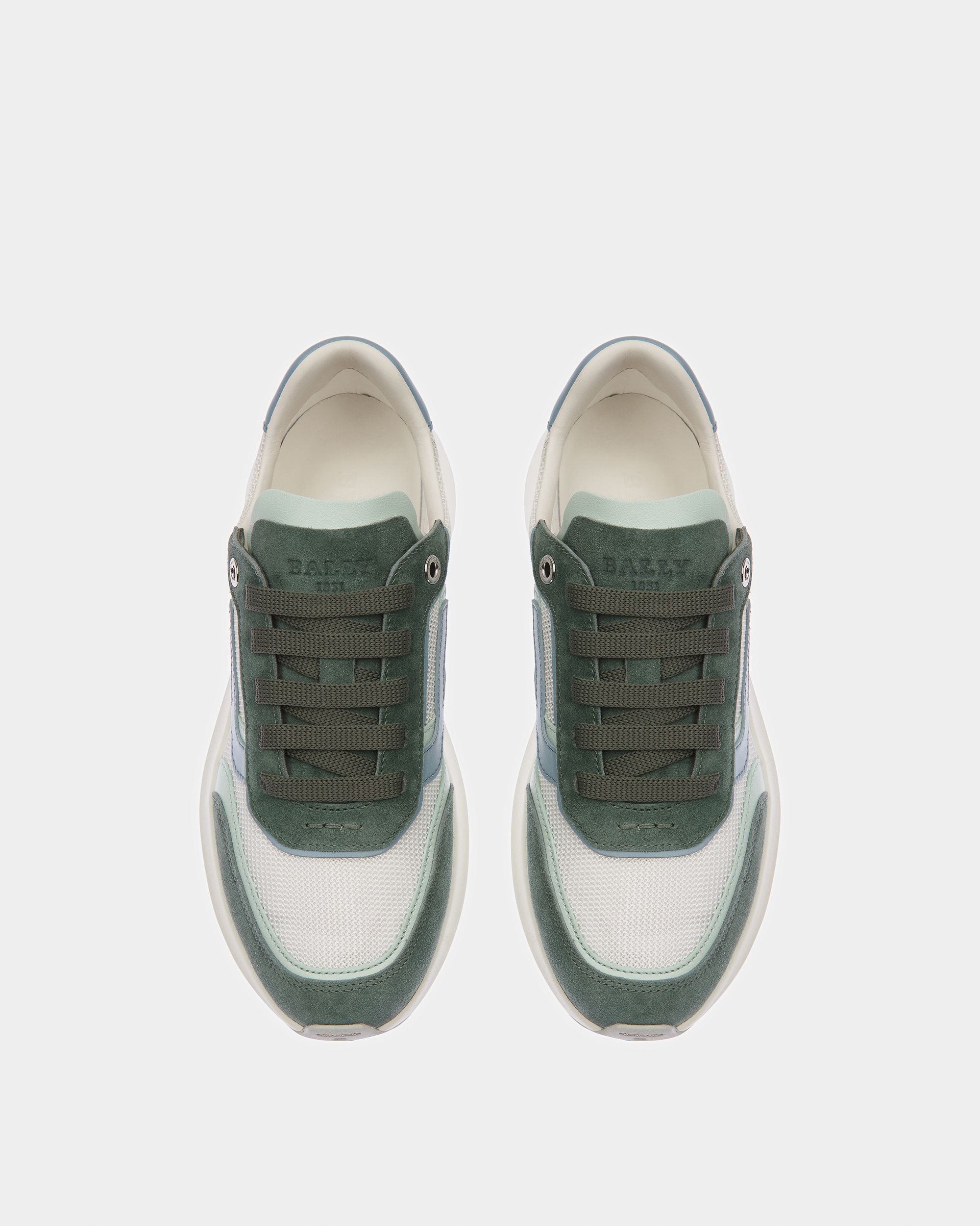 Demmy Sneakers Aus Leder Und Textil In Salbeigrün - Damen - Bally - 02