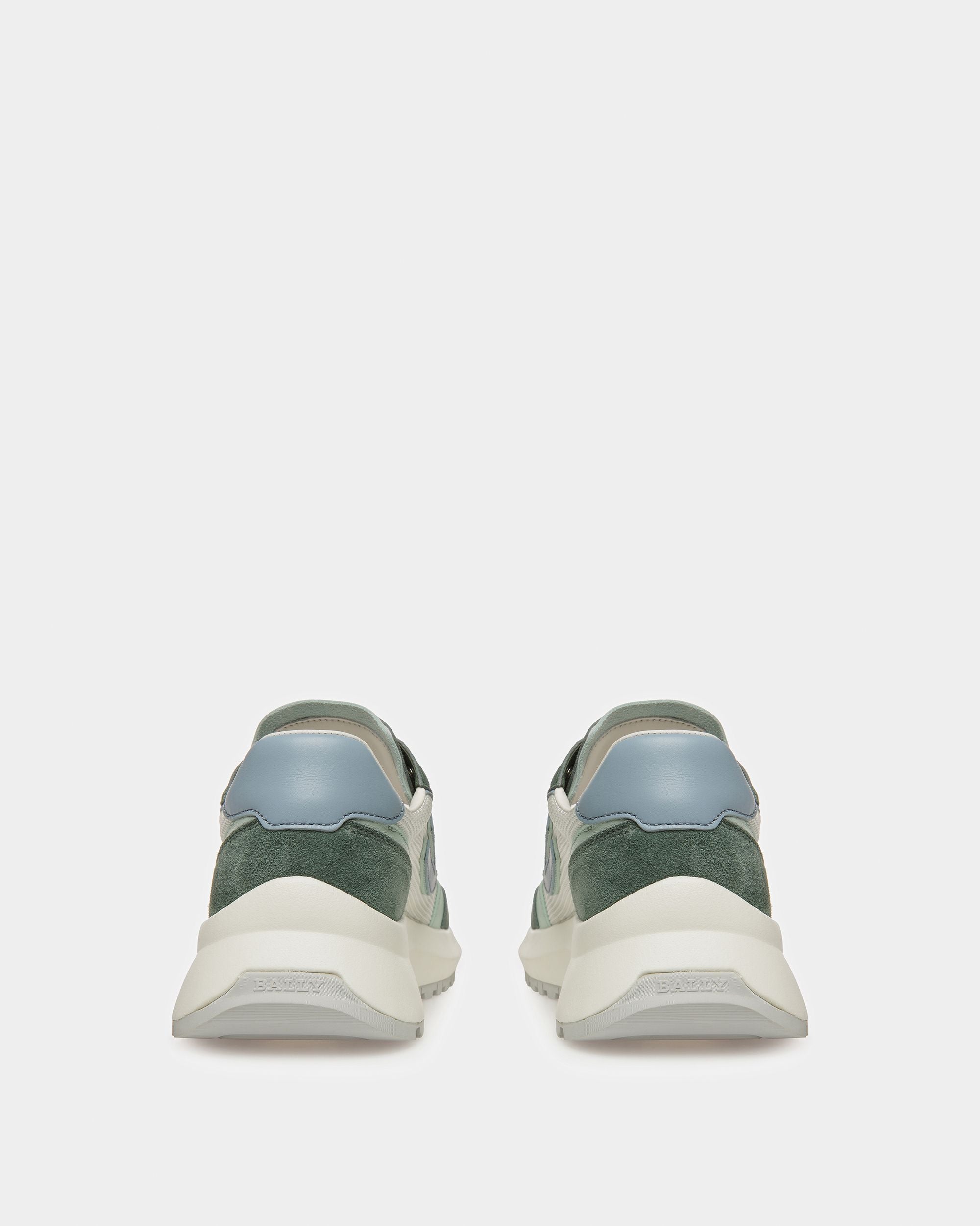 Demmy Sneakers Aus Leder Und Textil In Salbeigrün - Damen - Bally - 04