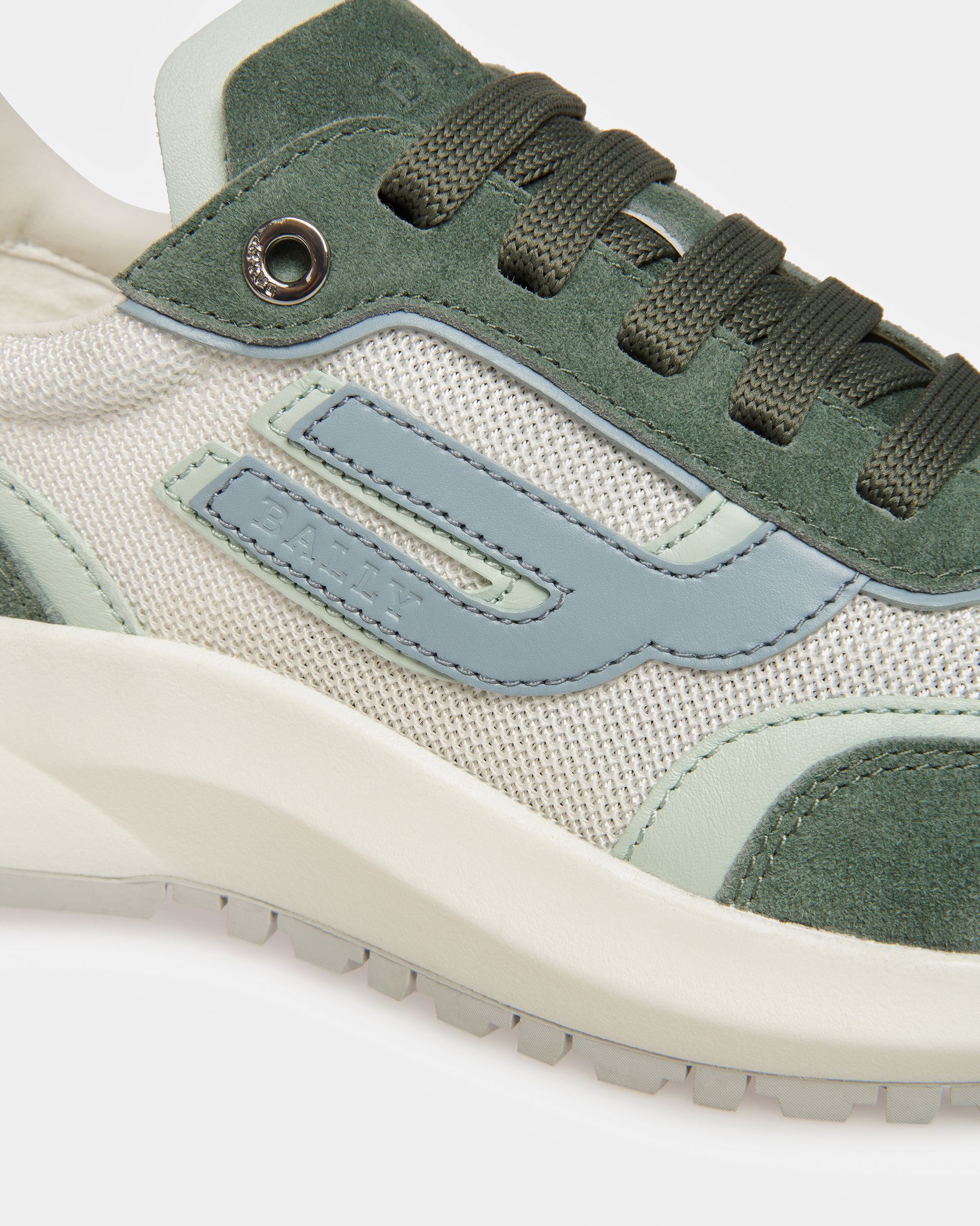 Demmy Sneakers Aus Leder Und Textil In Salbeigrün - Damen - Bally - 06