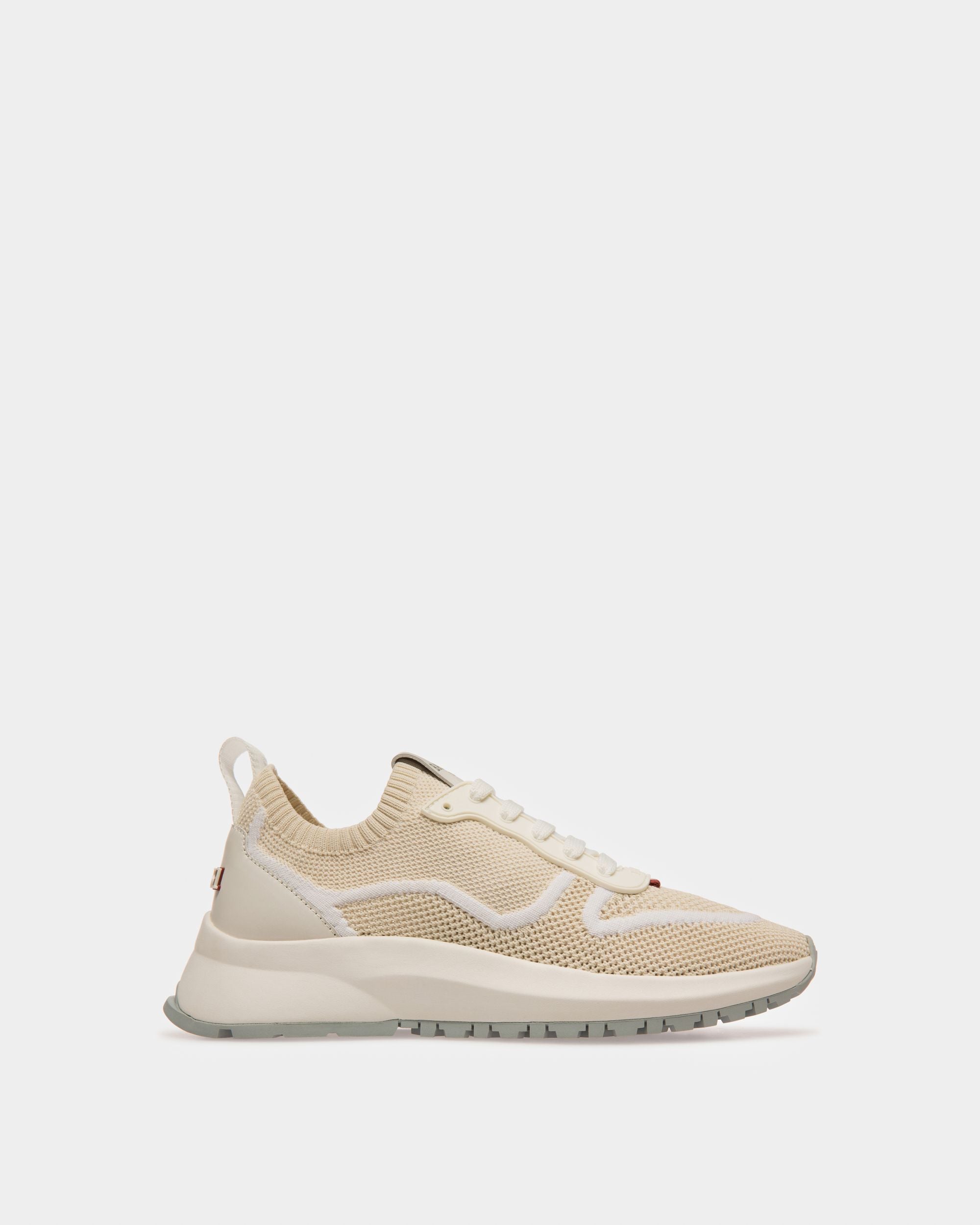 Davyn Sneaker Aus Mesh Und Leder In Staubweiß - Damen - Bally - 01