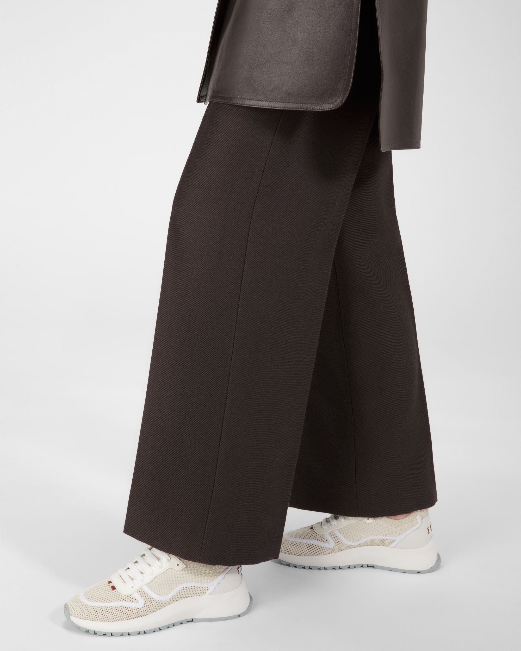 Davyn Sneaker Aus Mesh Und Leder In Staubweiß - Damen - Bally - 07