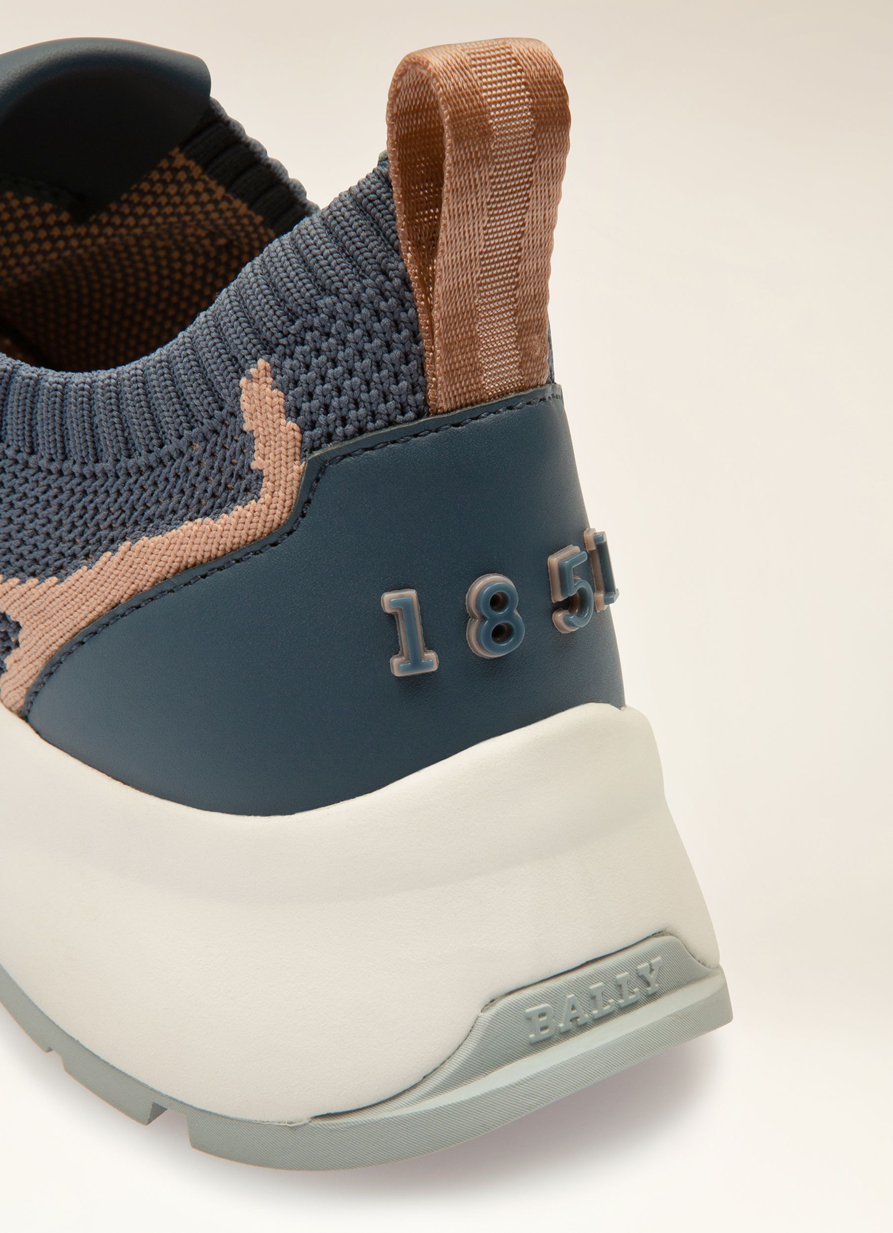 Outline Sneaker Aus Strickgewebe In Blau - Damen - Bally - 02