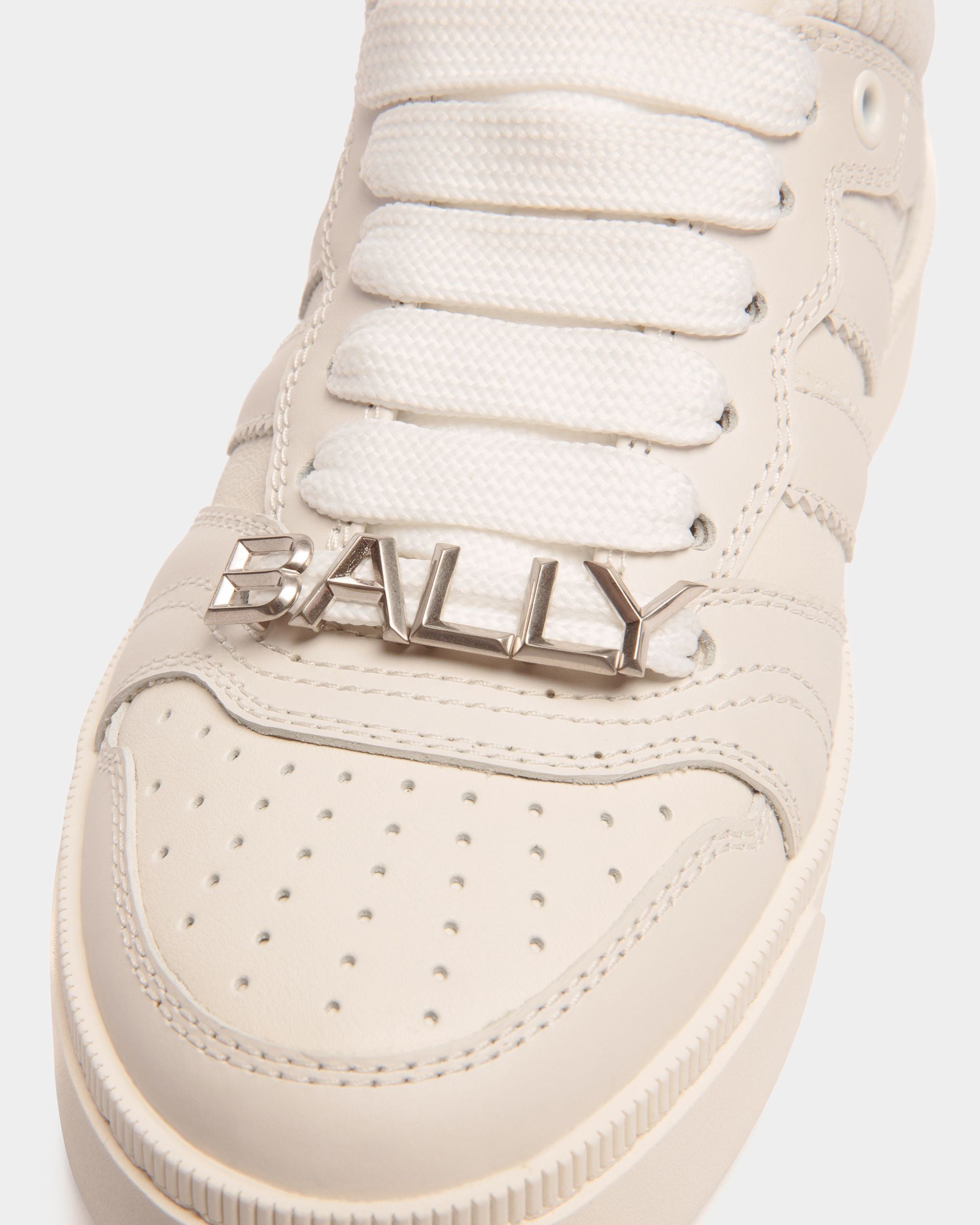 Raise Sneaker Aus Weißem Leder - Damen - Bally - 05