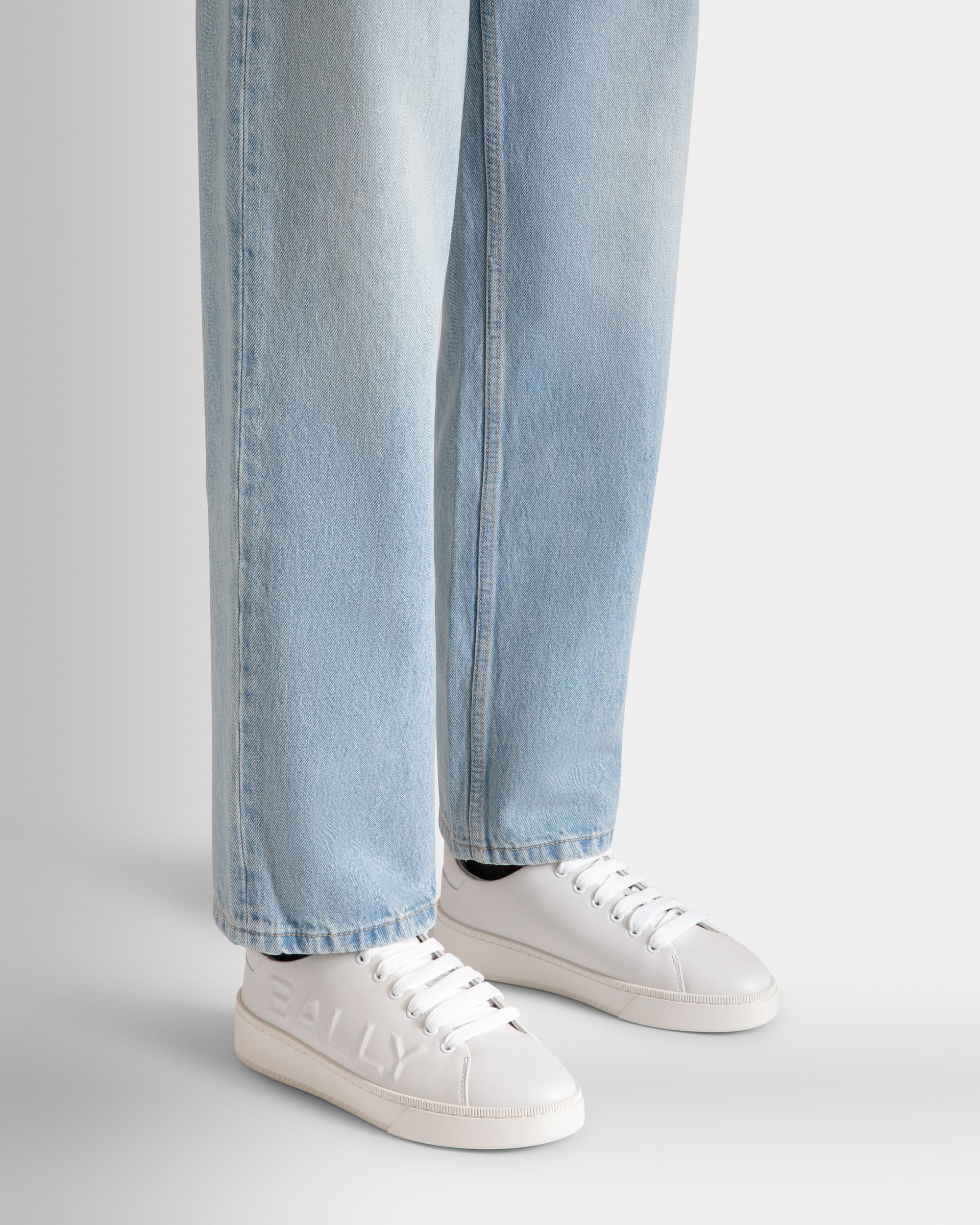 Raise Sneaker Aus Weißem Leder - Damen - Bally - 02