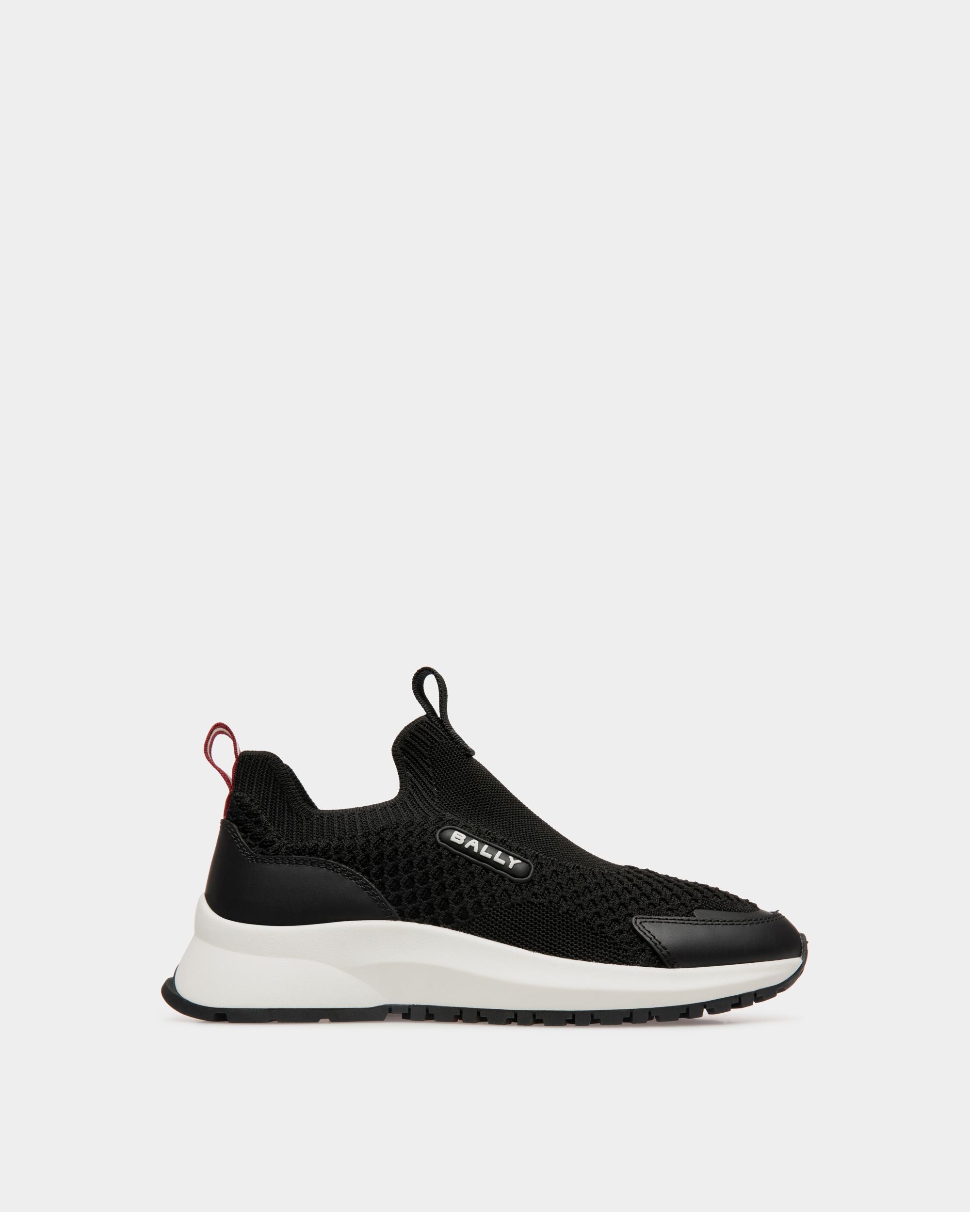 Outline Sneaker Aus Strickgewebe In Schwarz - Damen - Bally - 01