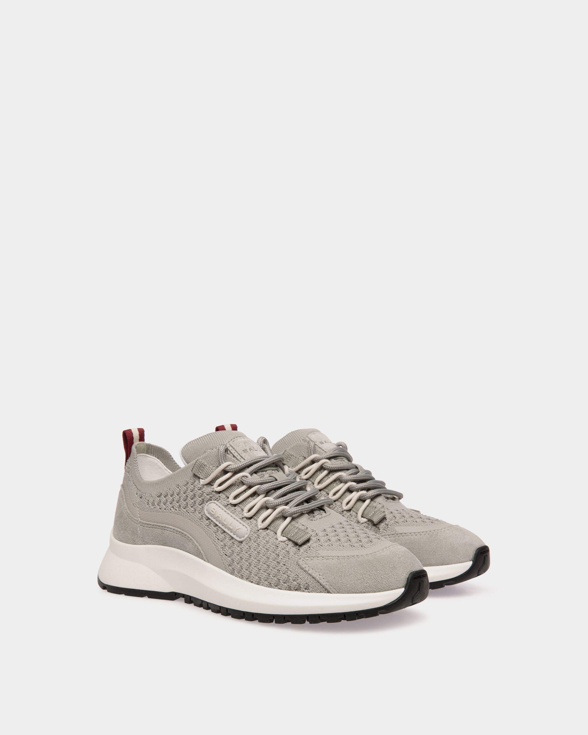 Outline Sneaker Aus Strickgewebe In Grau - Damen - Bally - 03