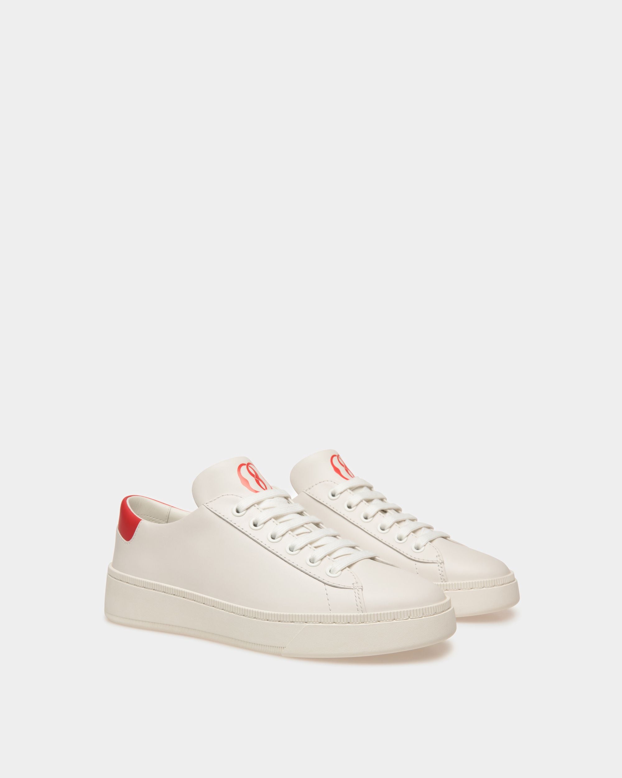 Raise Sneaker Aus Weißem Leder - Damen - Bally - 03