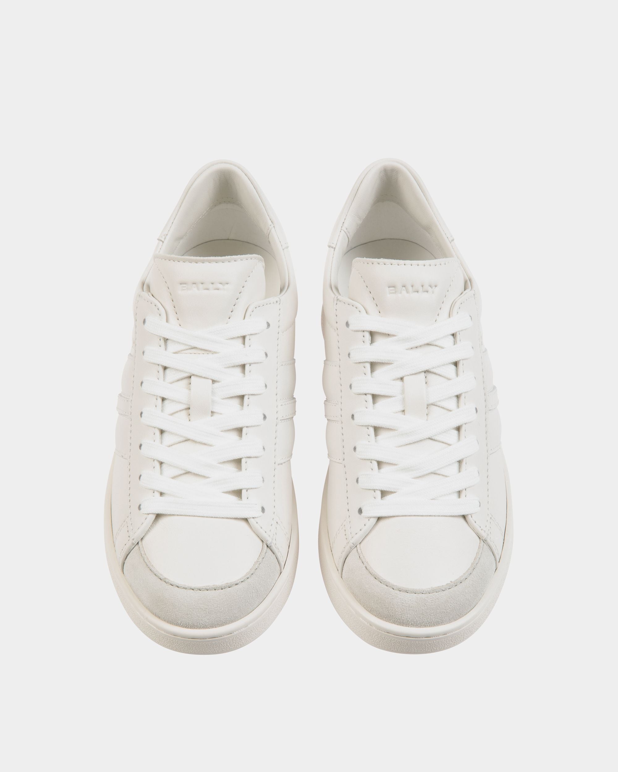 Tennis Sneaker Aus Leder In Weiß - Damen - Bally - 03