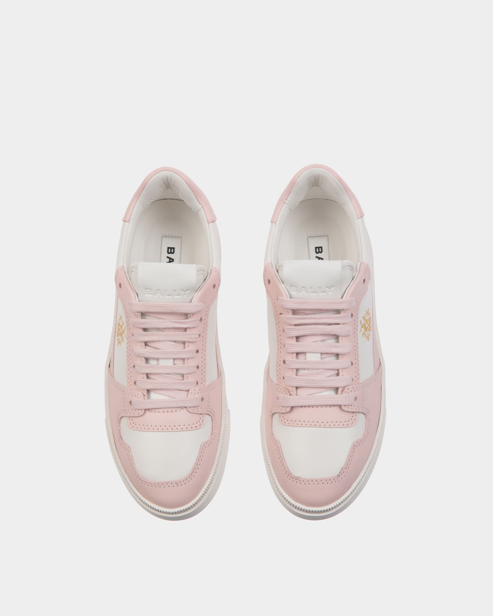 Raise Sneaker Aus Leder In Dusty Petal Und Weiß - Damen - Bally - 05