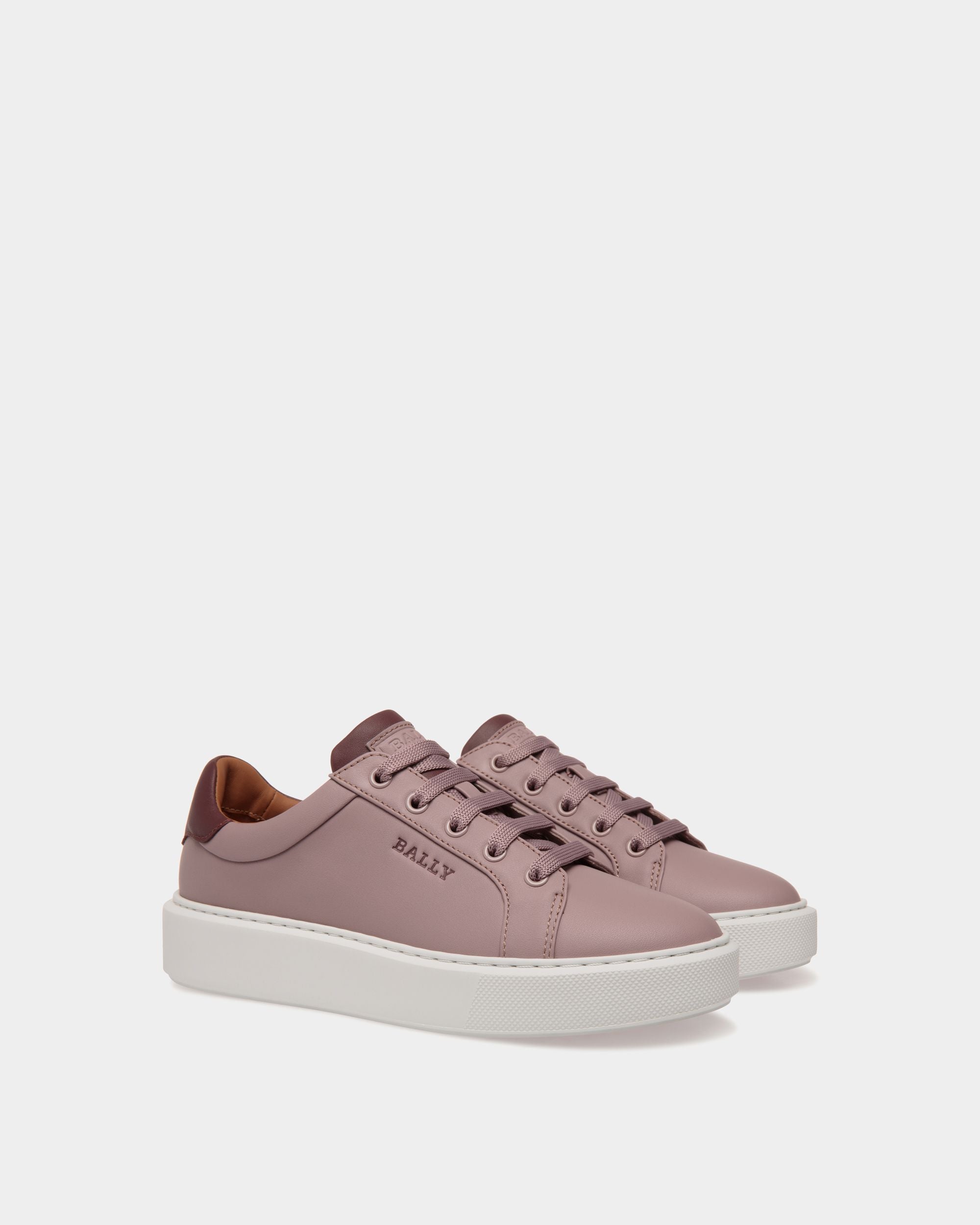 Sneaker In Pink Leather - Damen - Bally - 02